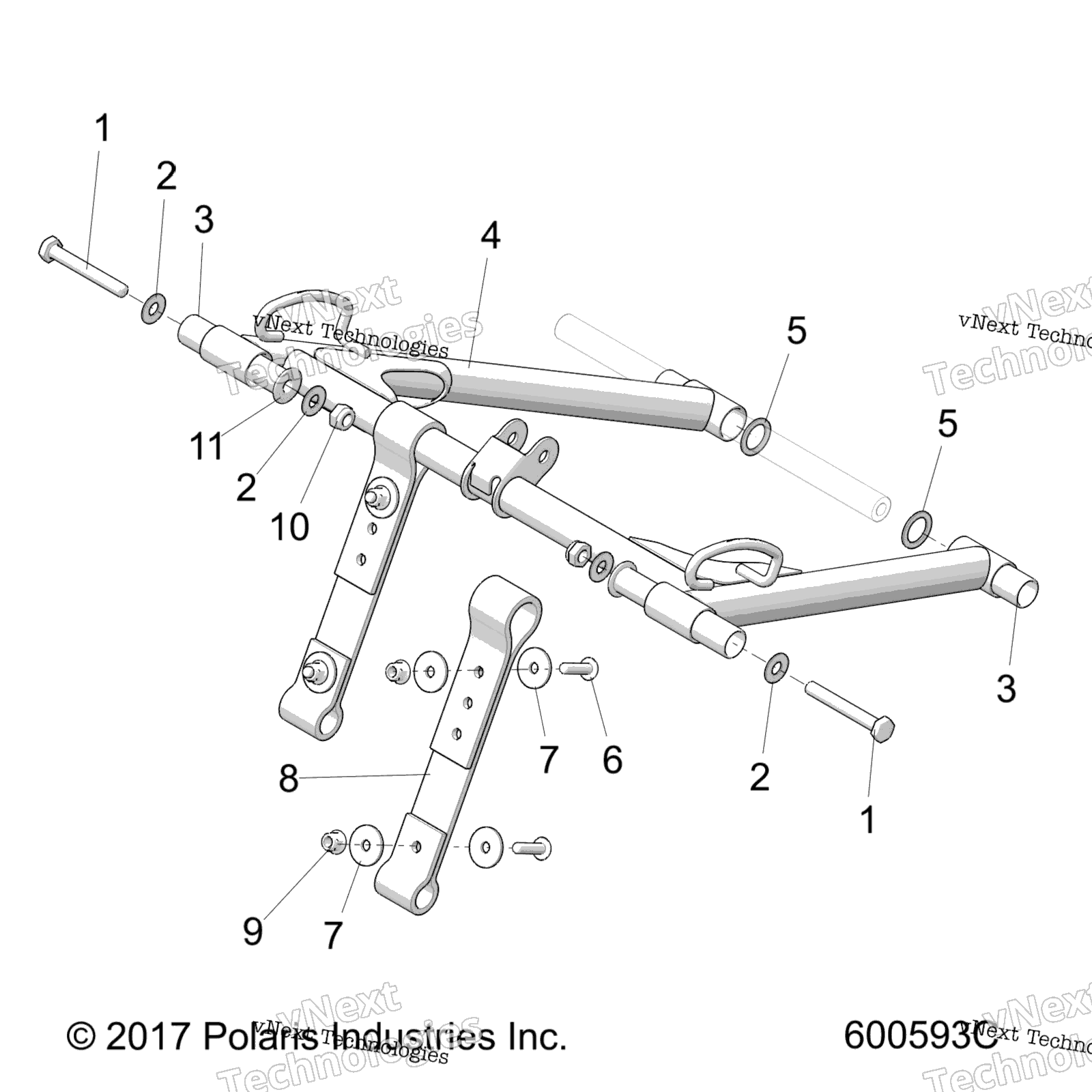 Suspension, Torque Arm, передний All Options