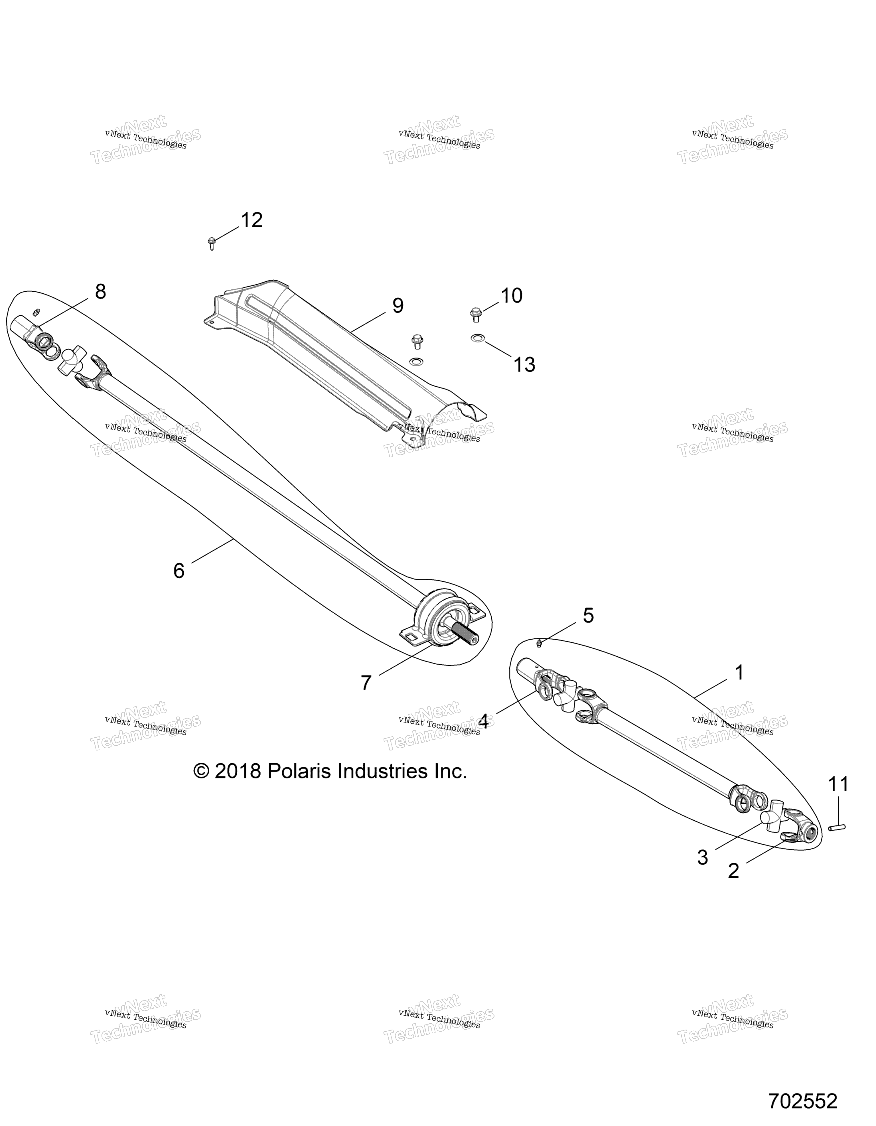 Привод Train, Prop Shaft