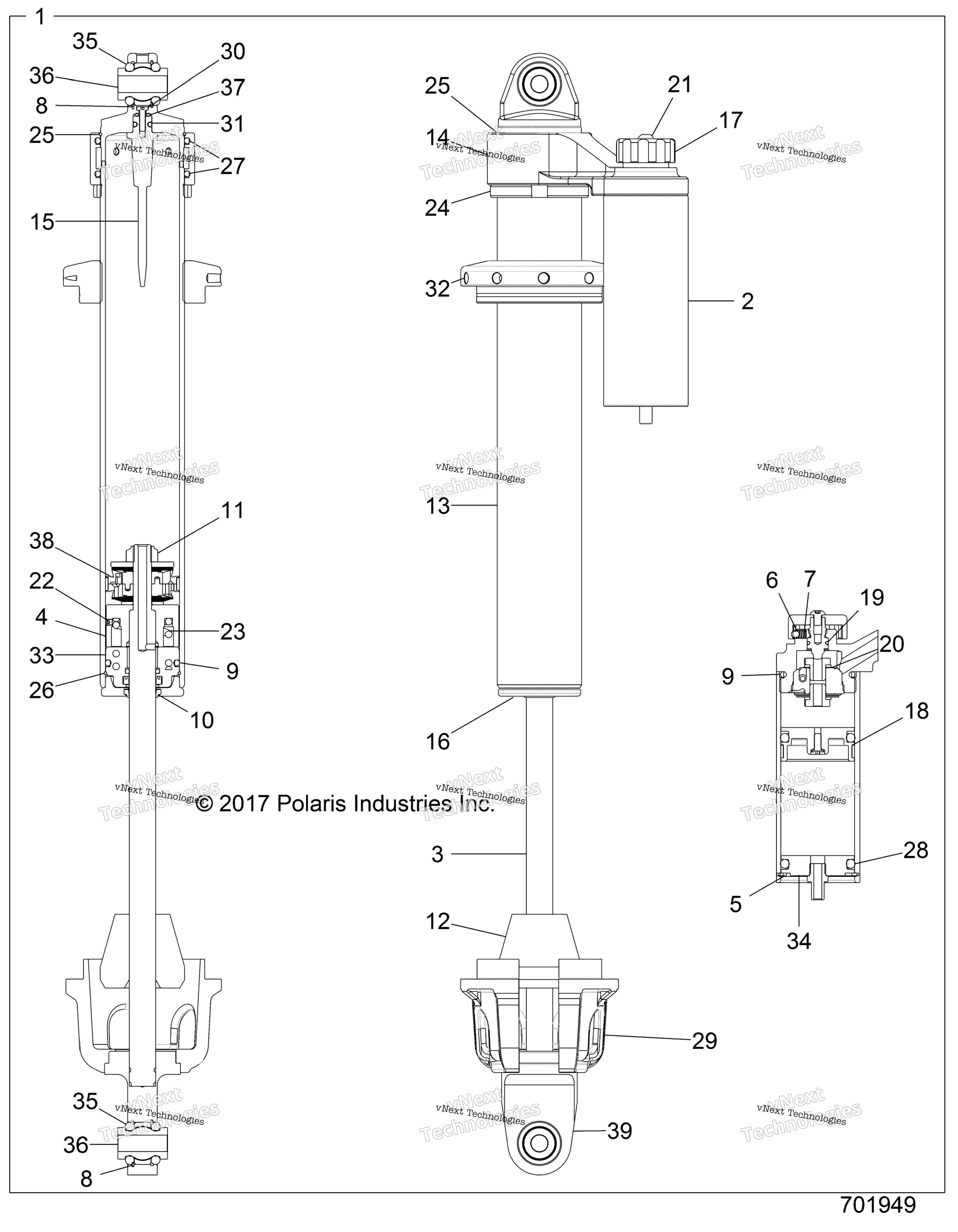 Подвеска, передний амортизатор Internals