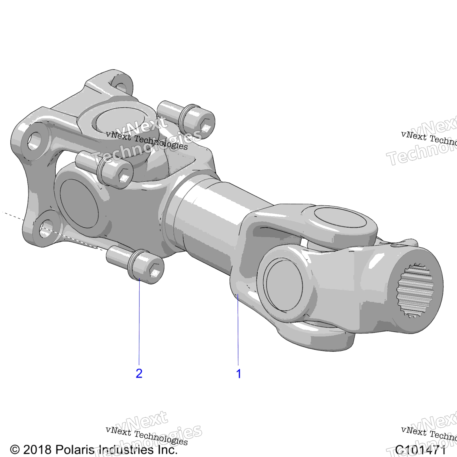 Привод Train, Prop Shaft, Rear
