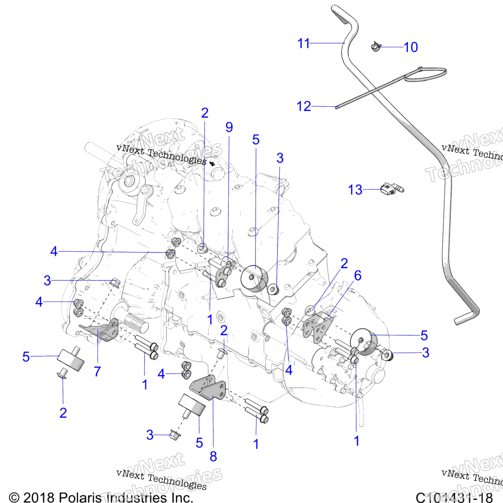 Двигатель, крепление And Transmission Mounting
