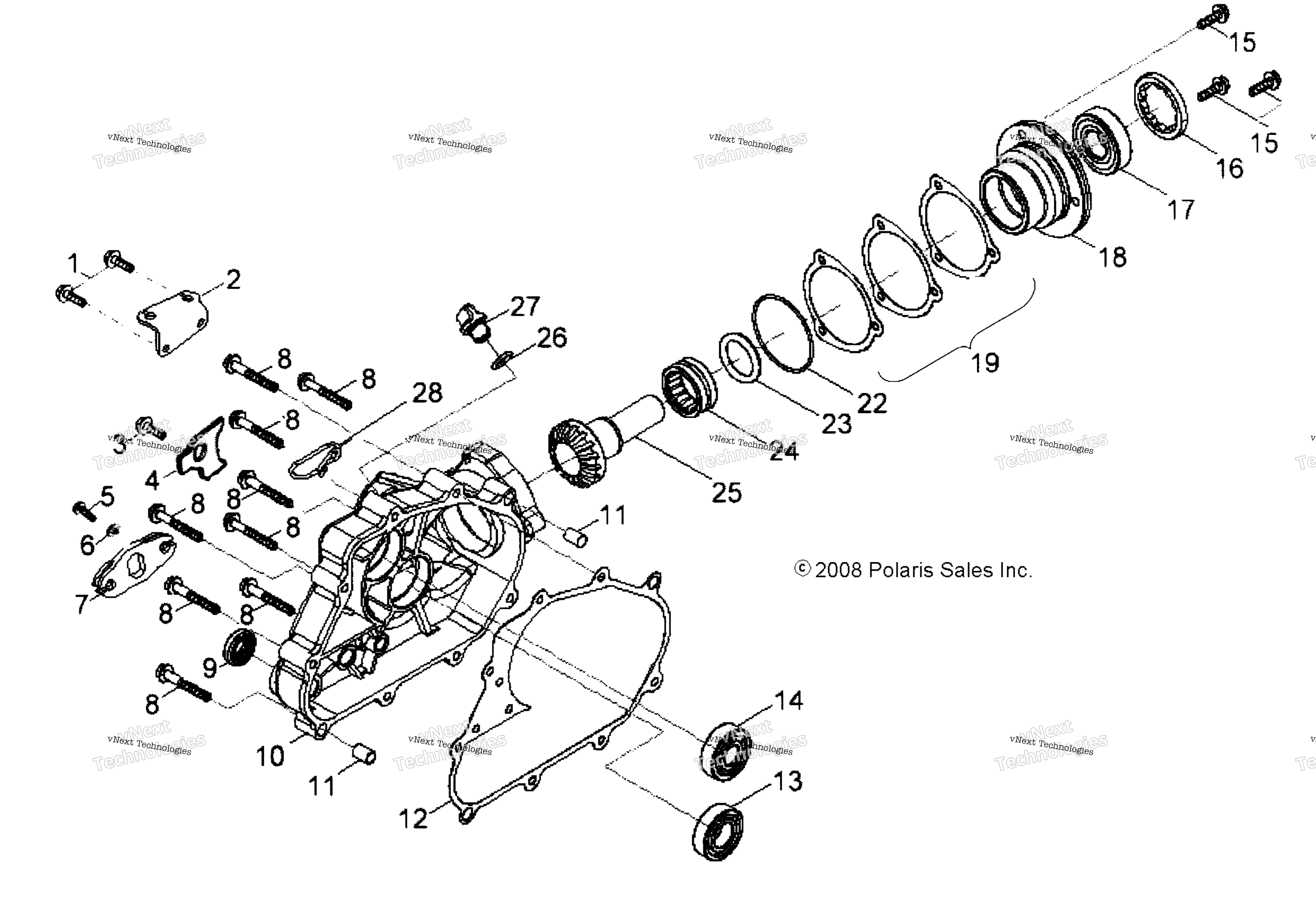 Привод Train, Rear Drive Assembly A18yap20a8/N8