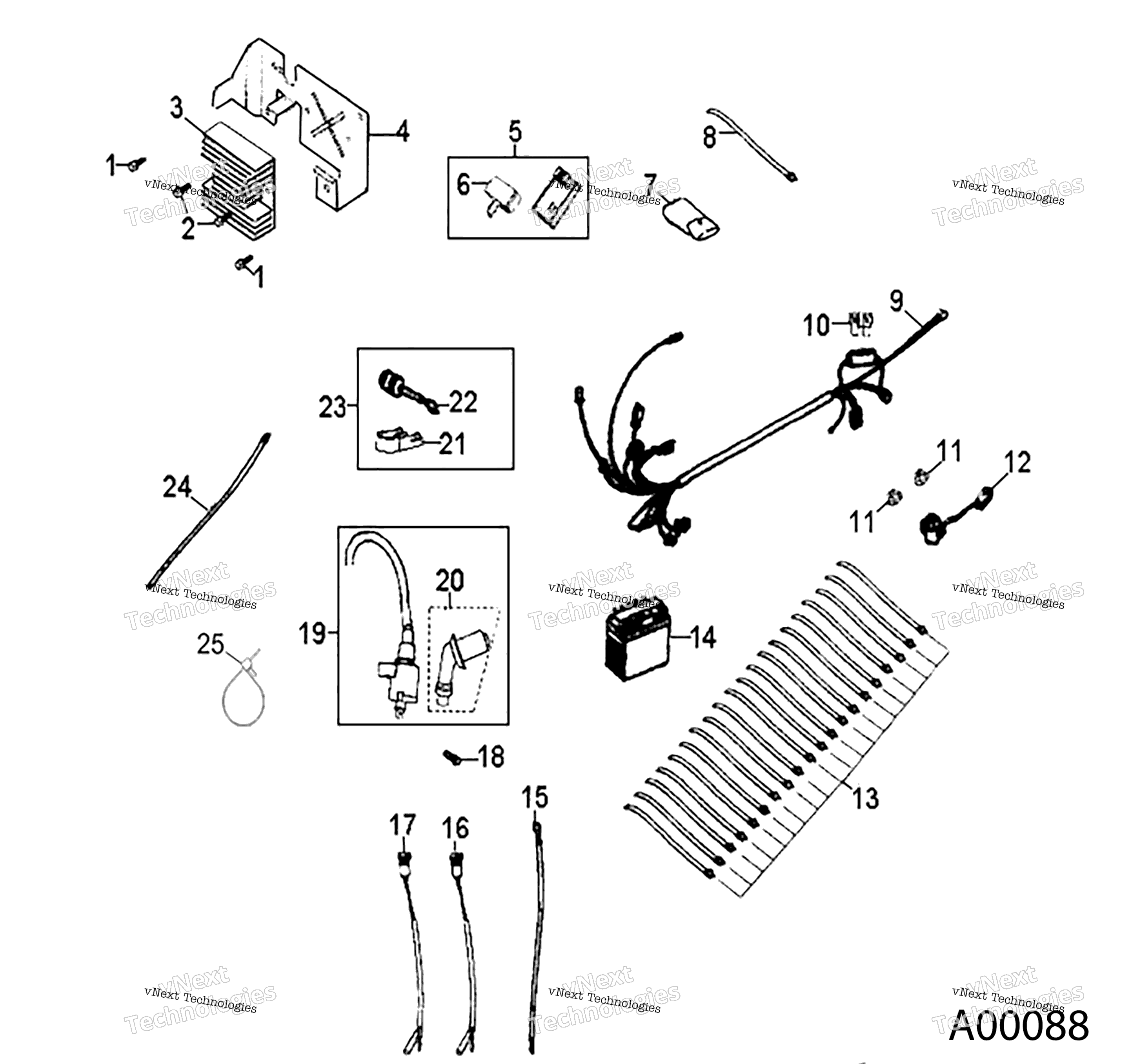 Электрооборудование Parts A18yap20a8/N8