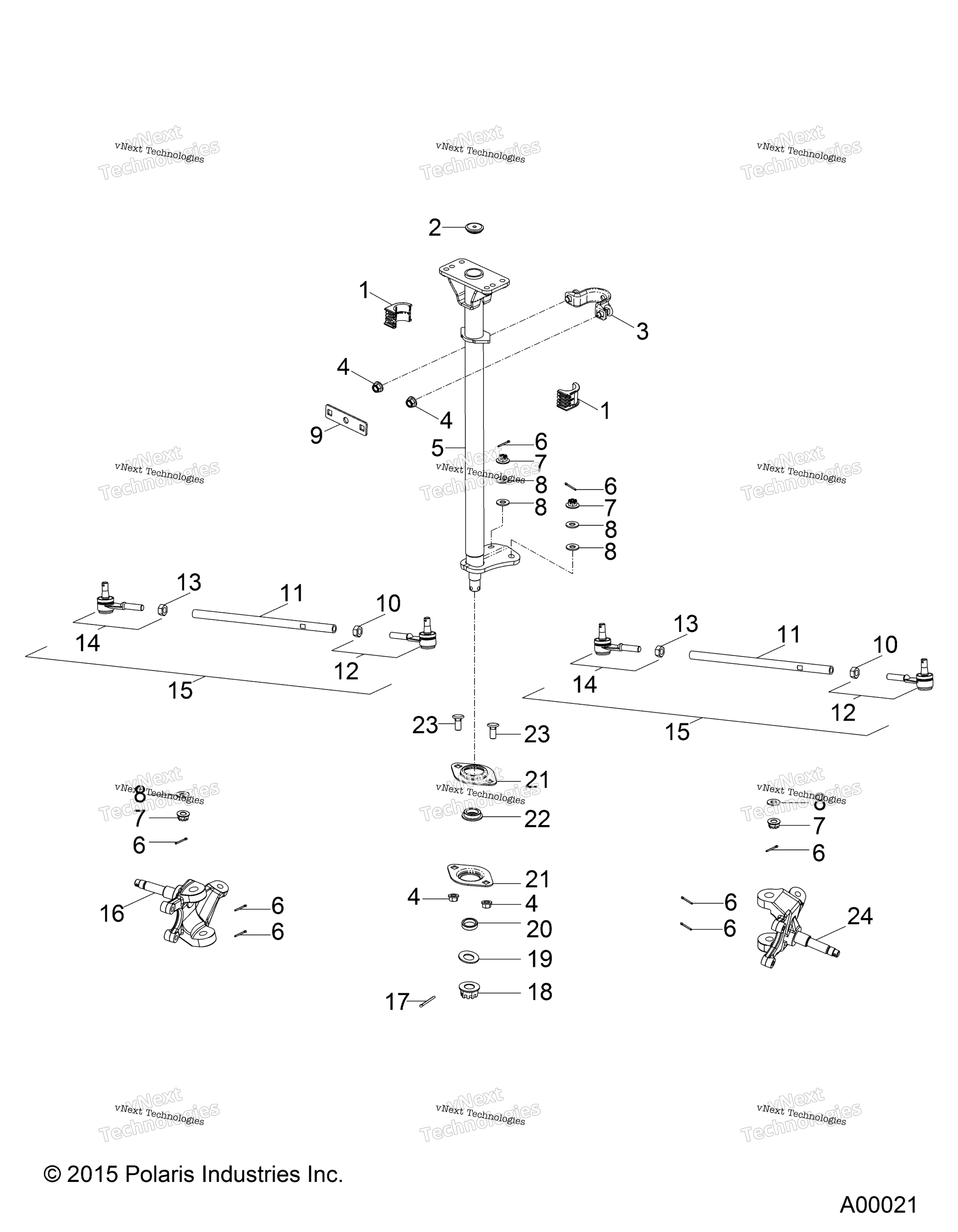 Steering, рулевое управление Post & тяга Rods A18yap20a8 / N8