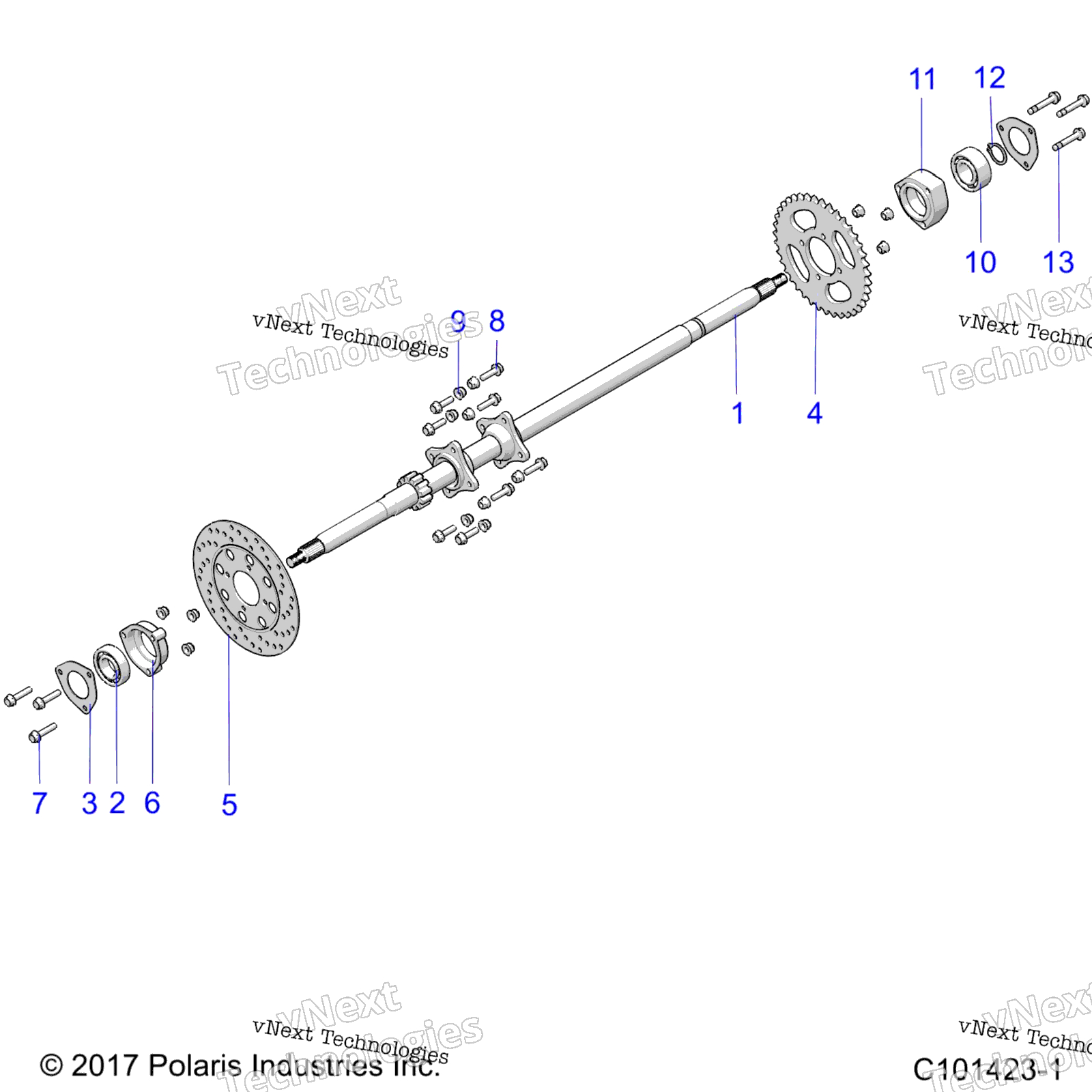 Подвеска, задняя Axle