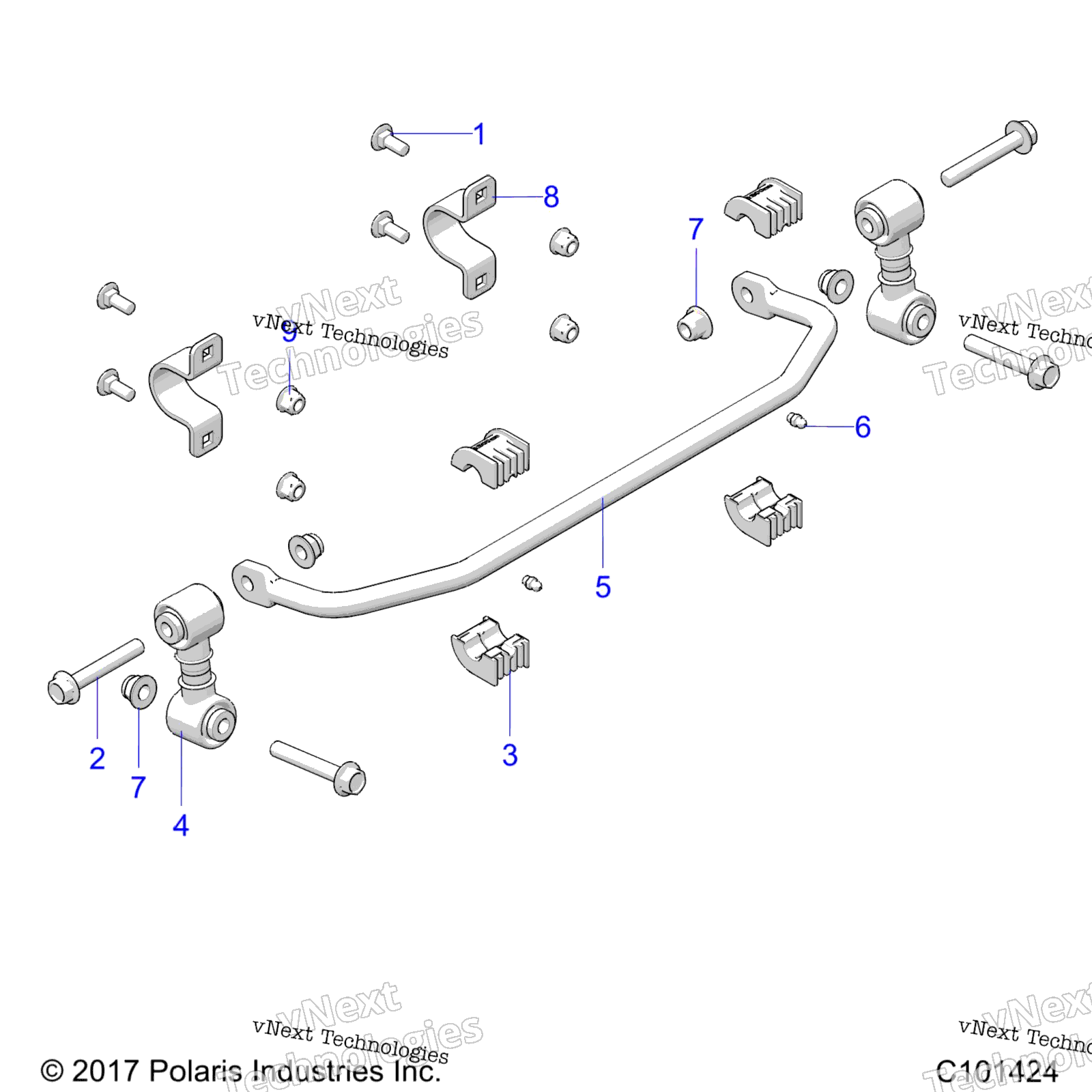 Suspension, Stabilizer Bar, передний
