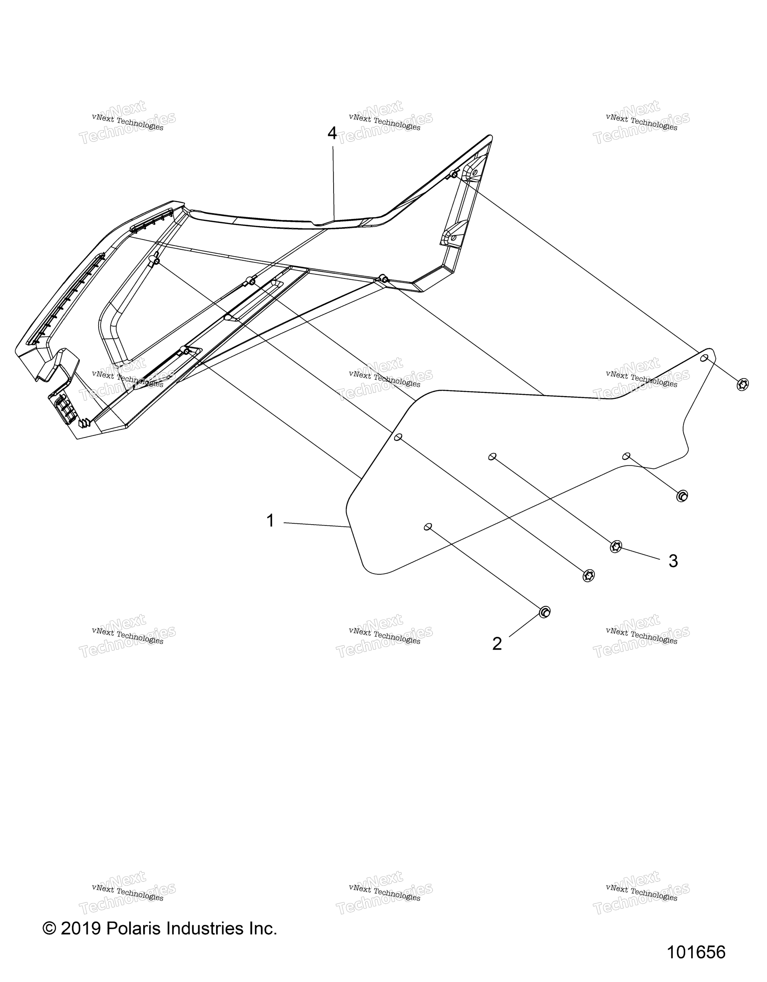 Body, Right Hand Side панель Heat Shield и Hardware 2 Up