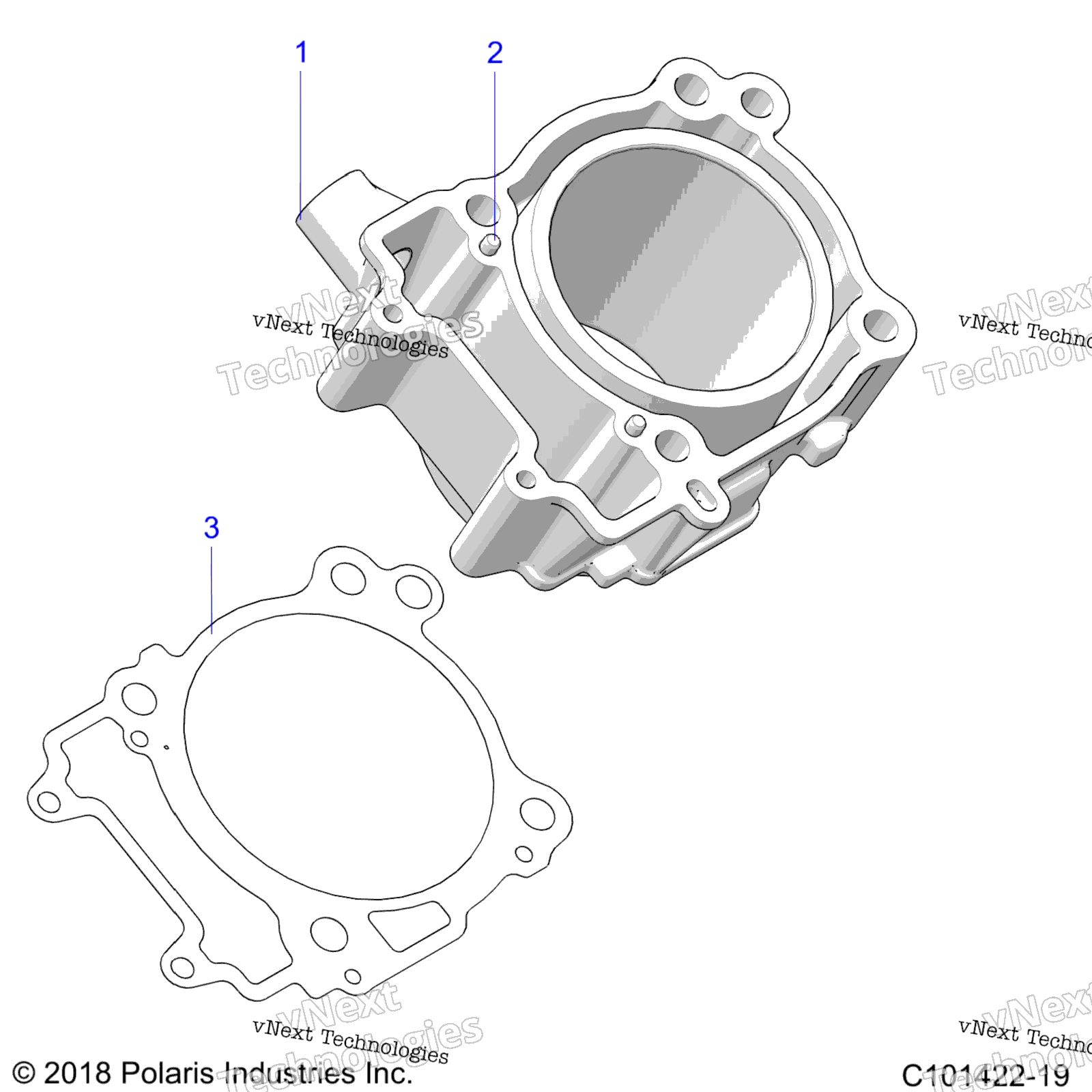 Двигатель, цилиндр