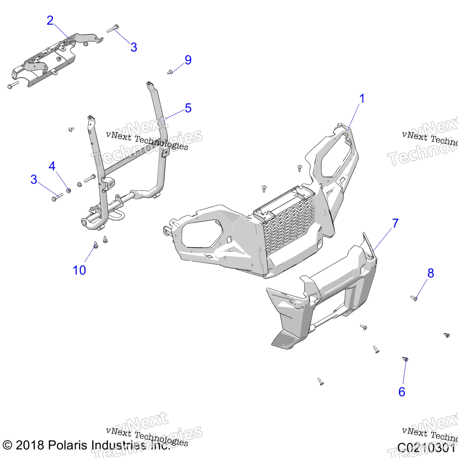 Body, передний Bumper & крепление
