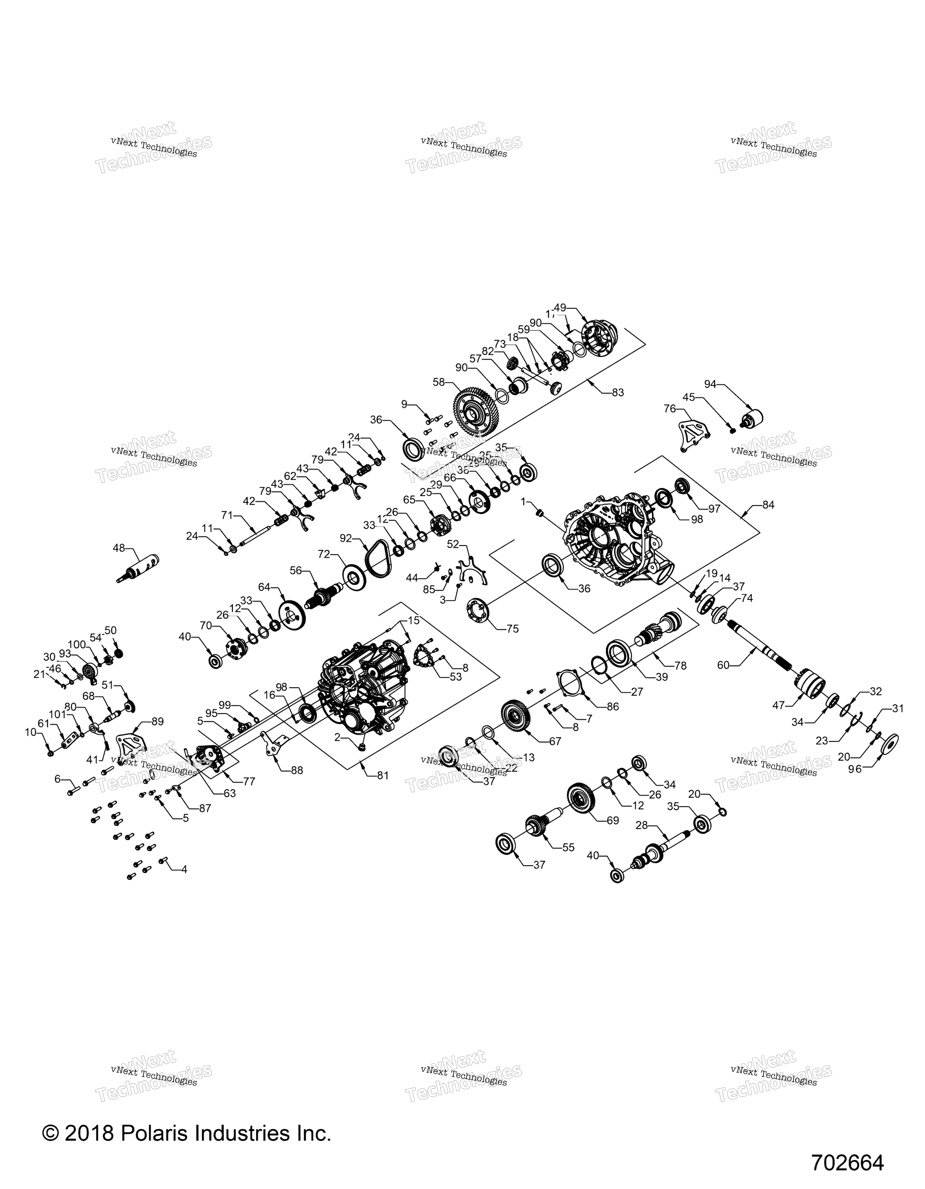 Трансмиссия, главный редуктор (702664)