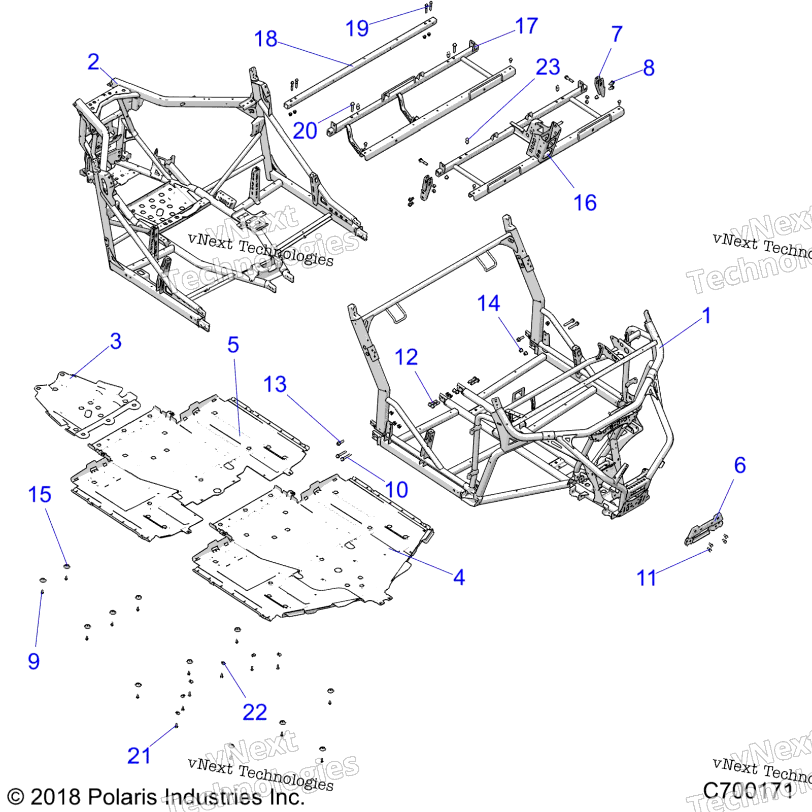 Шасси, основная рама And Skid Plates