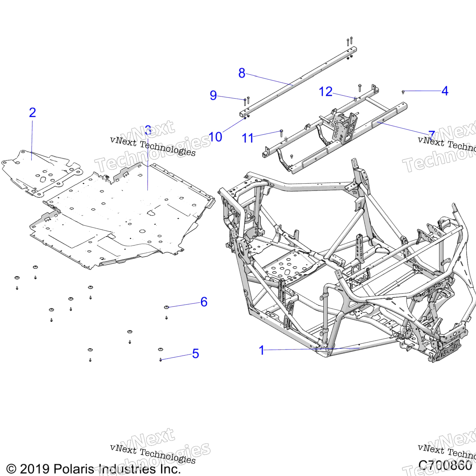 Шасси, основная рама And Skid Plates