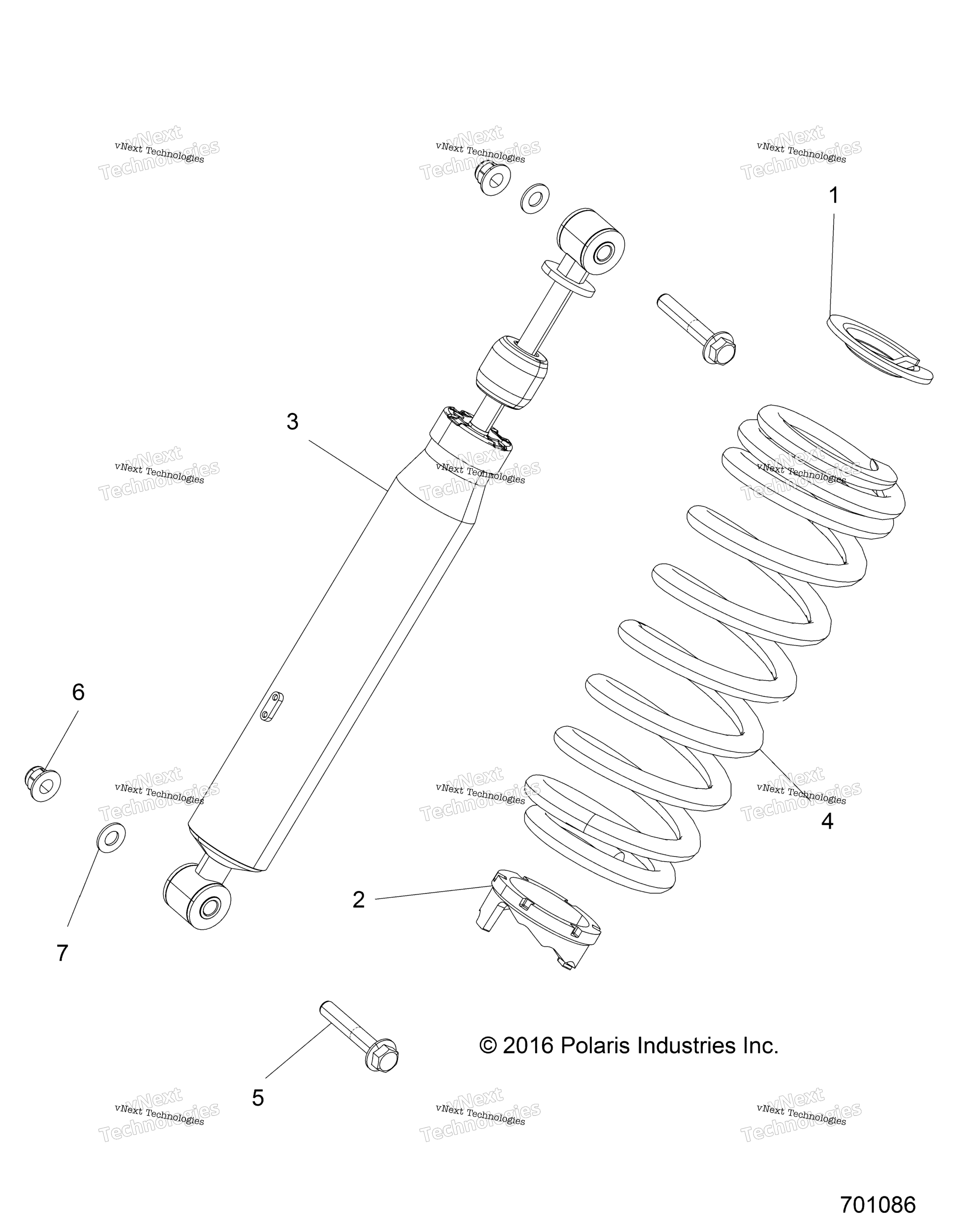 Подвеска, задний амортизатор Mounting