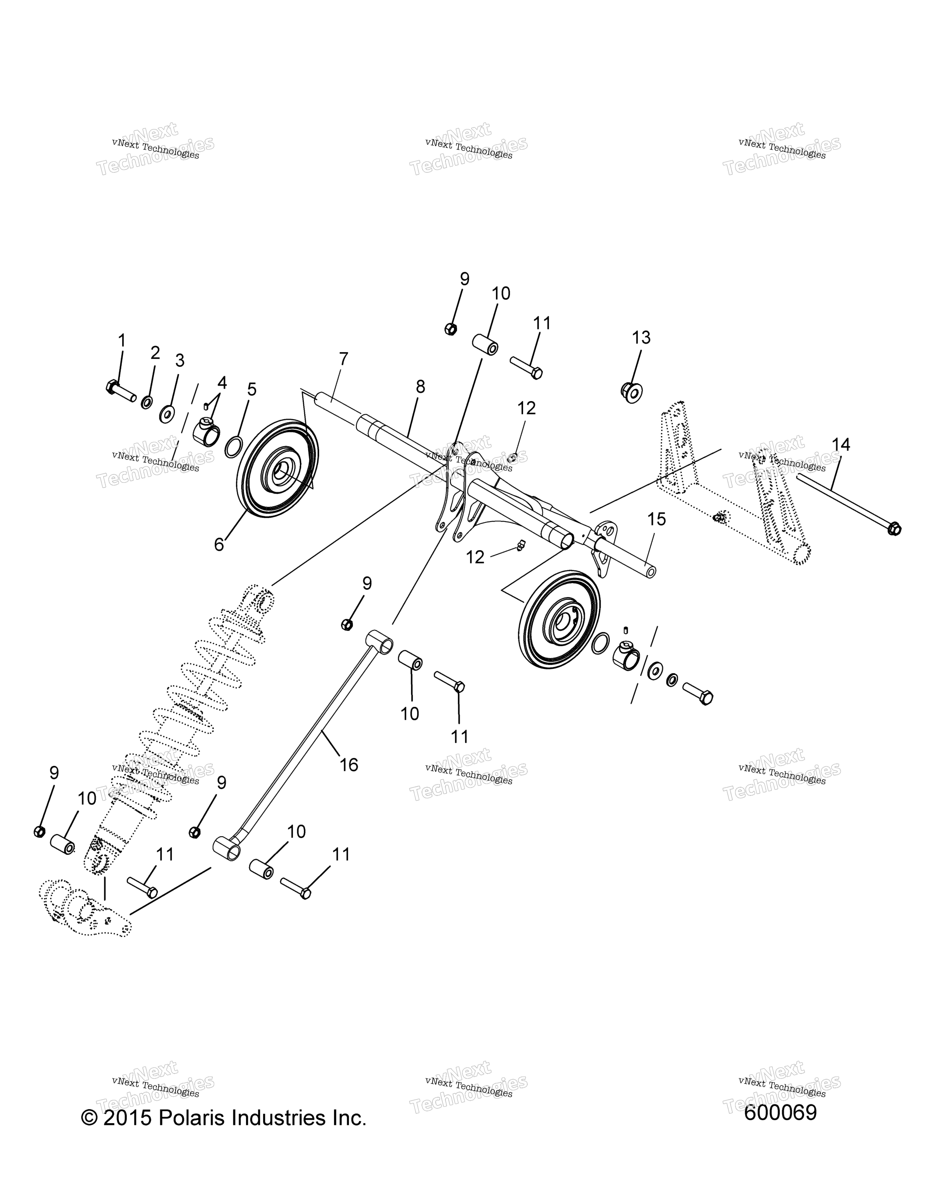 Suspension, Torque Arm, задний All Options
