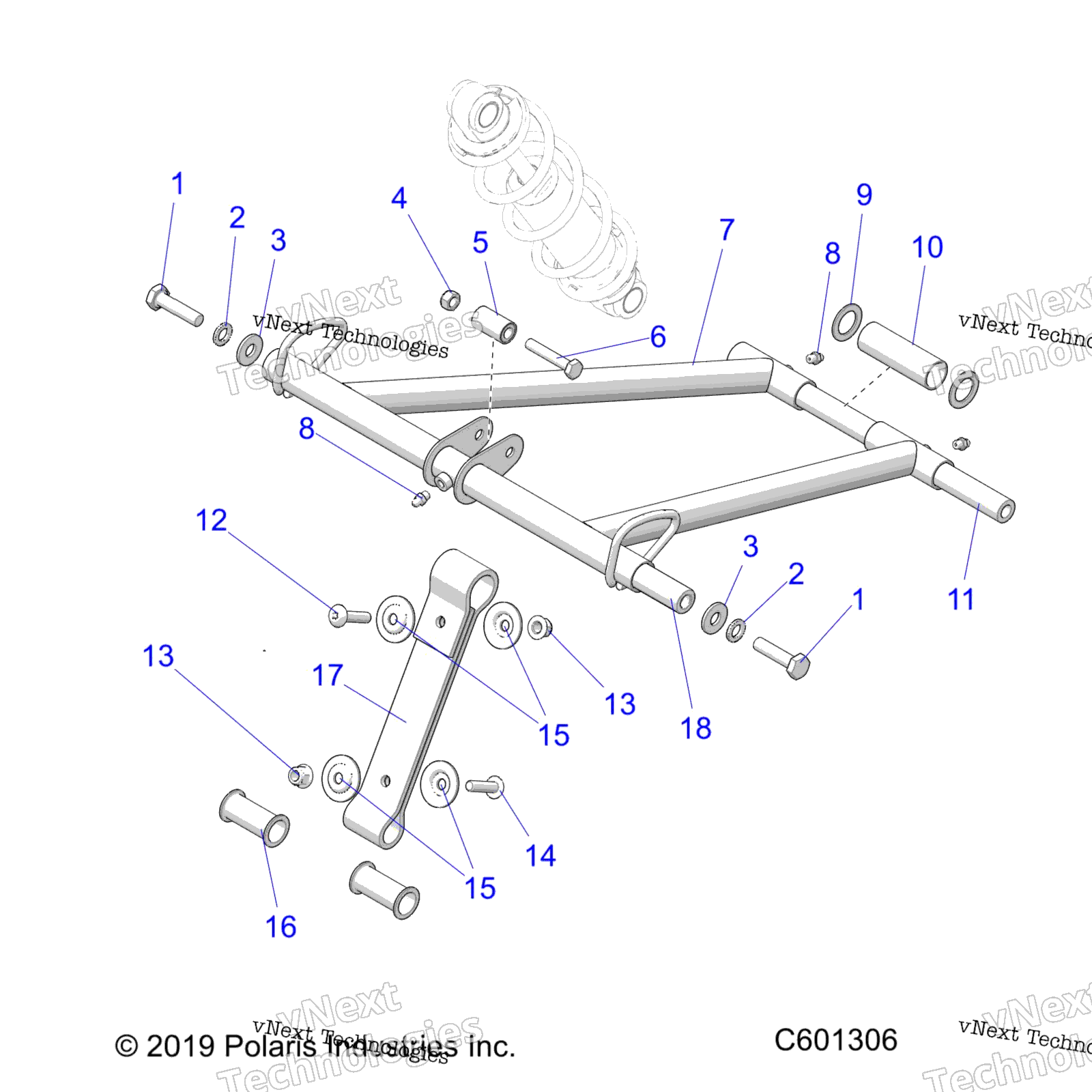 Suspension, Torque Arm, передний All Options