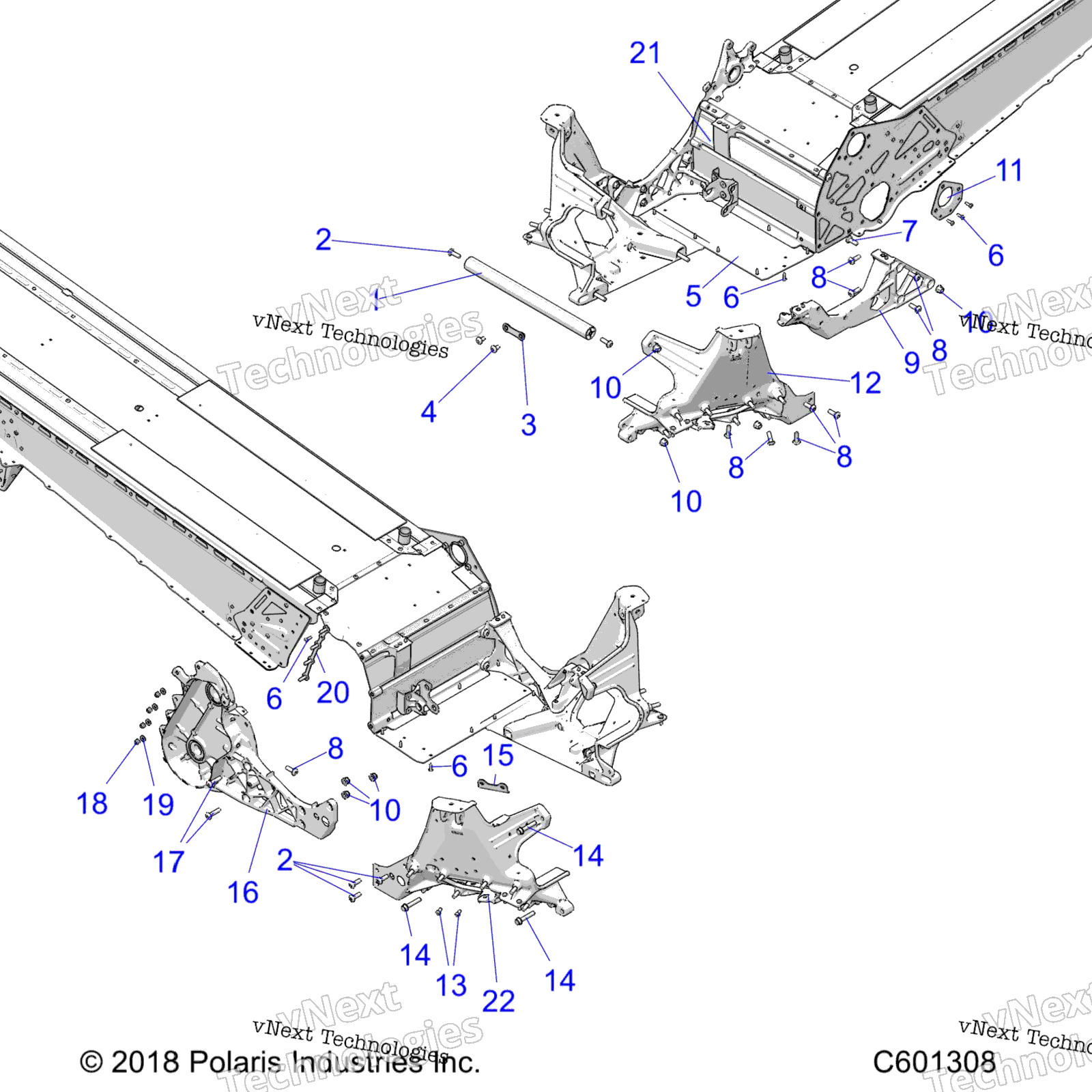 Chassis, Bulkhead Asm. All опции