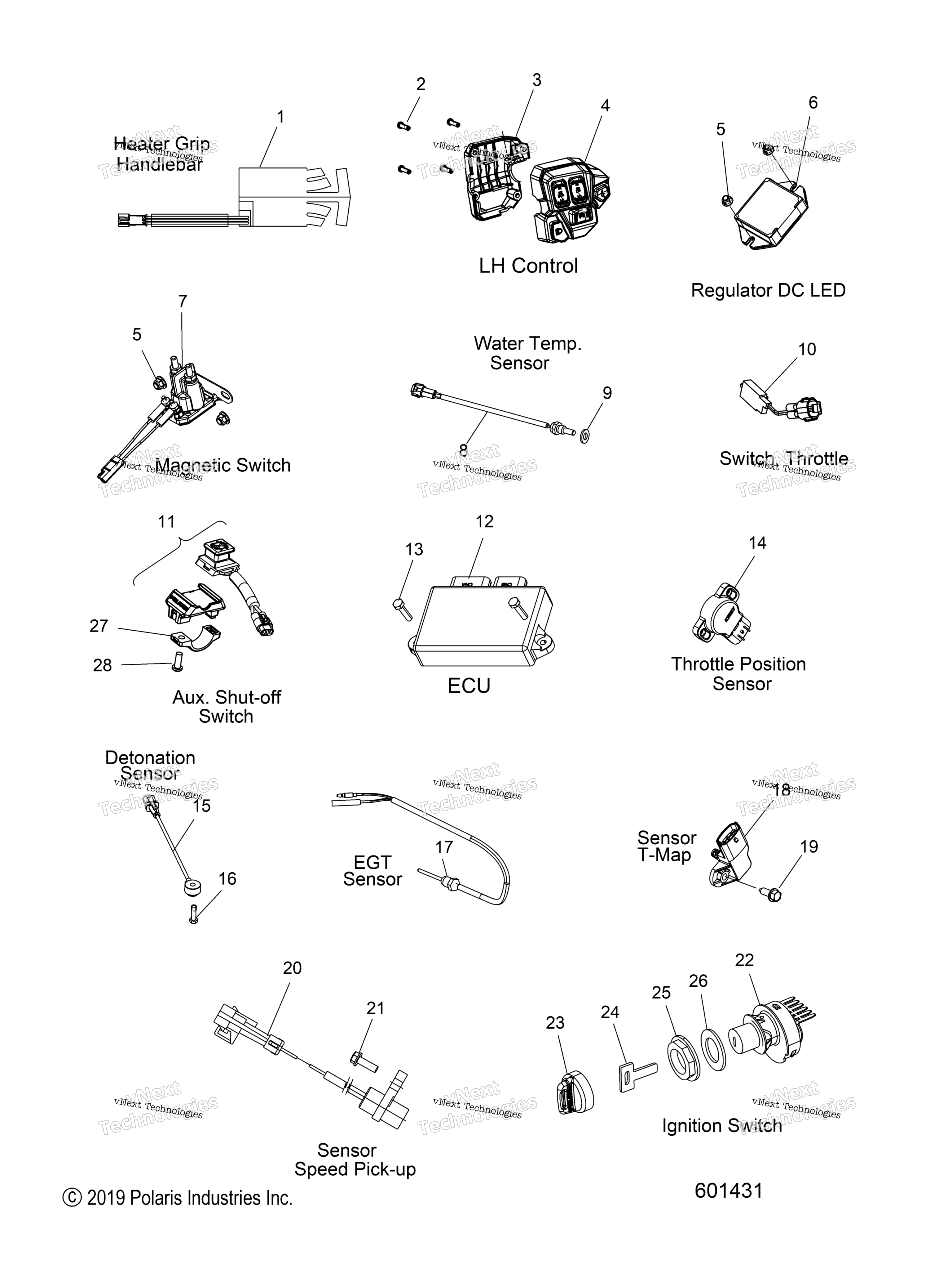 электрооборудование Switches, Sensors & Components