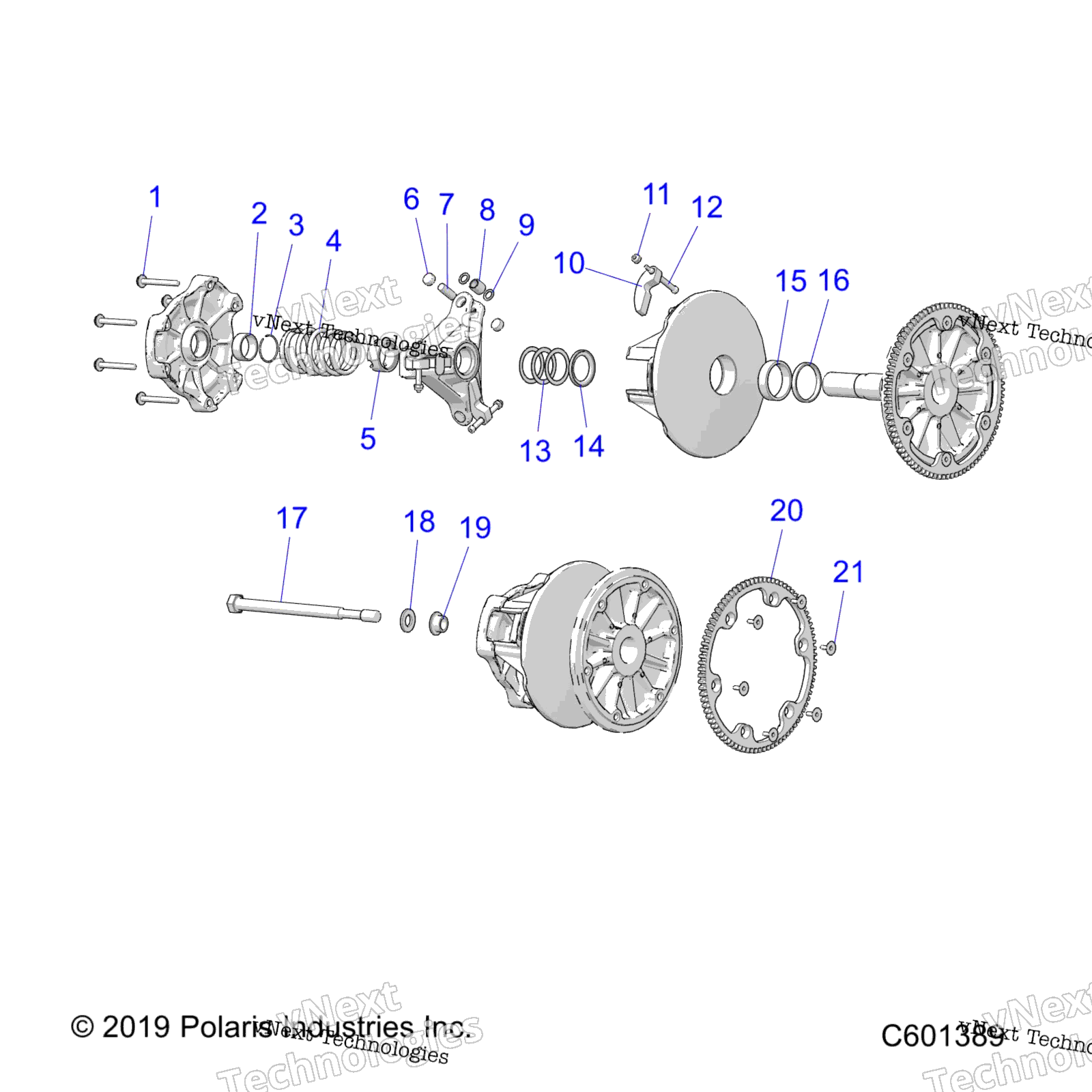 Привод Train, Clutch, Primary All Options