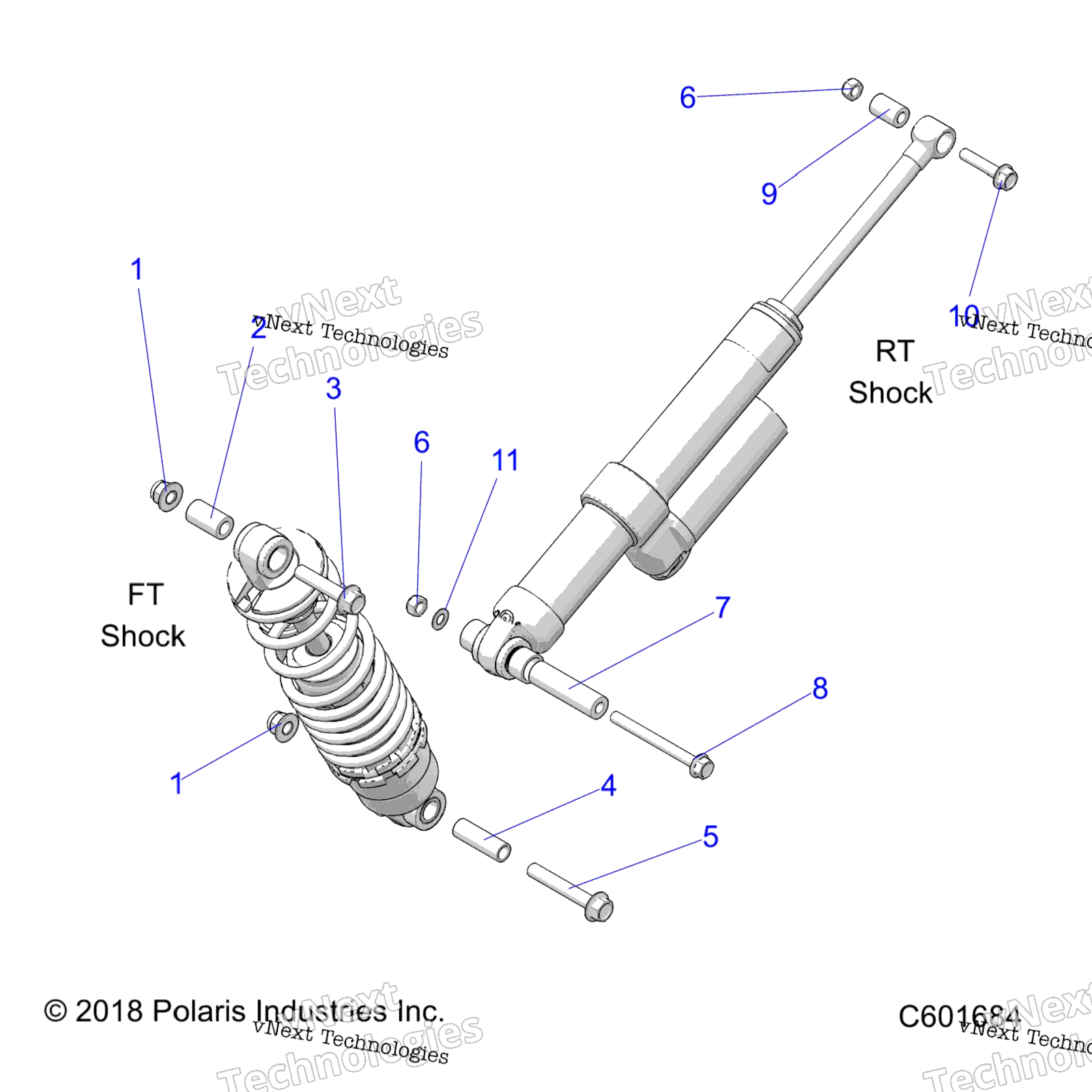 Suspension, Shock Mounting, задний Susp