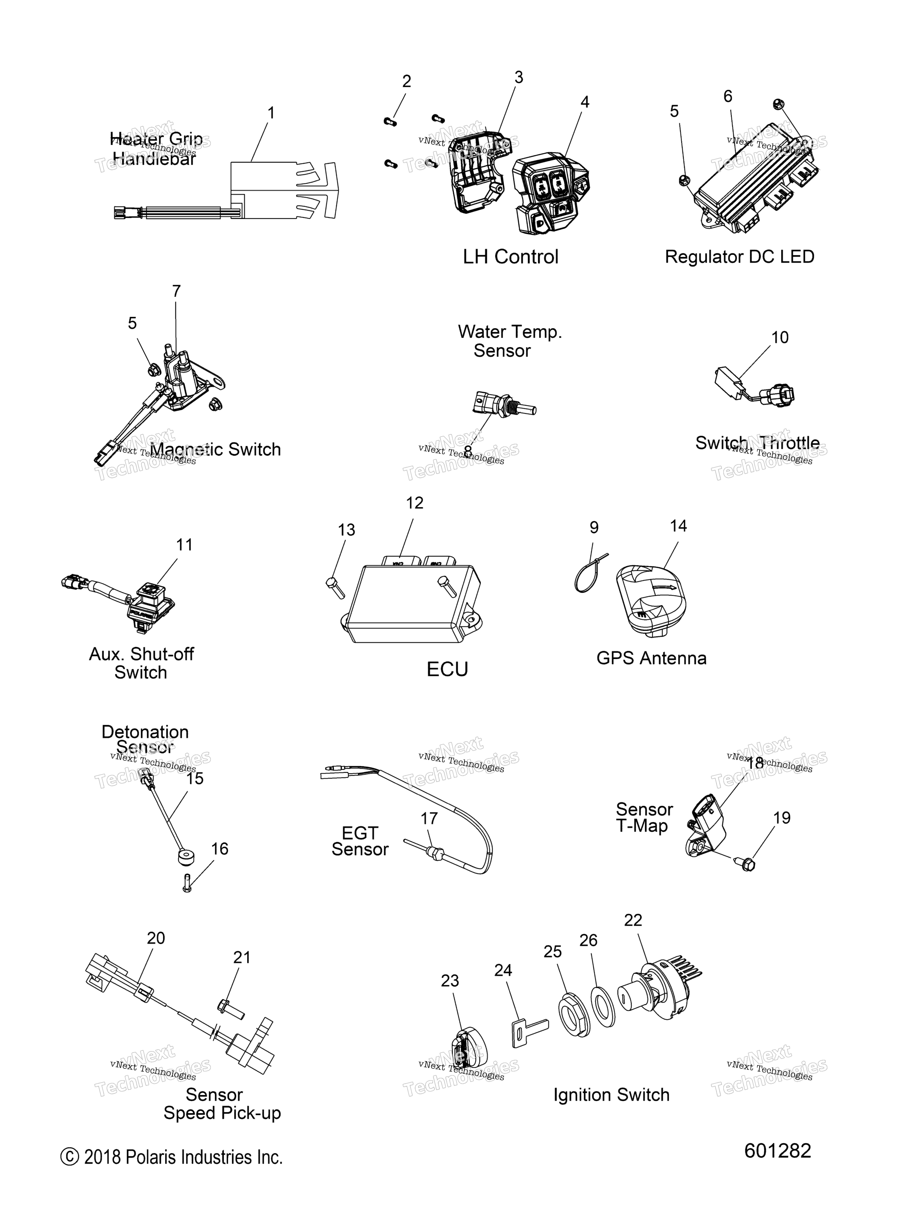 Electrical, Switches, Sensors & Components All опции