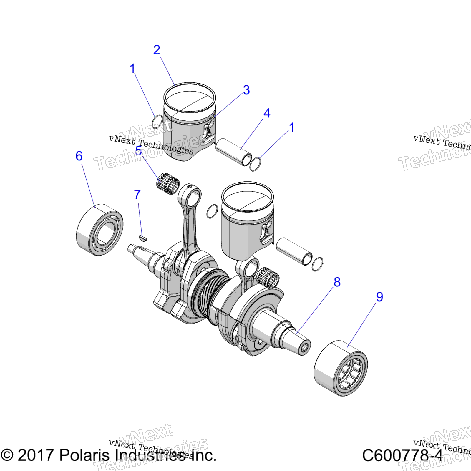 Engine, поршень & коленвал All Options
