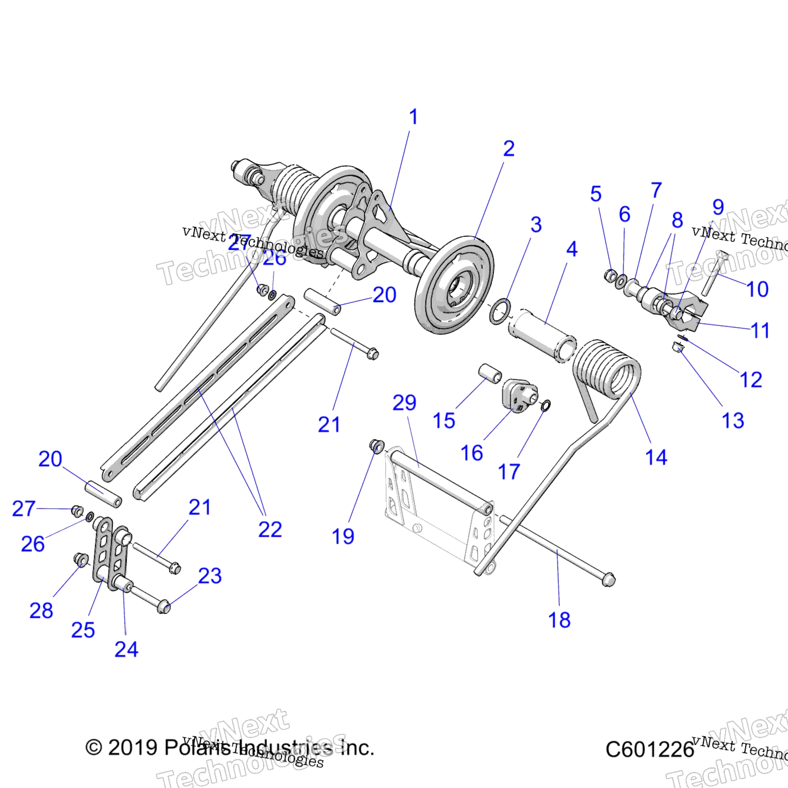 Suspension, Torque Arm, задний