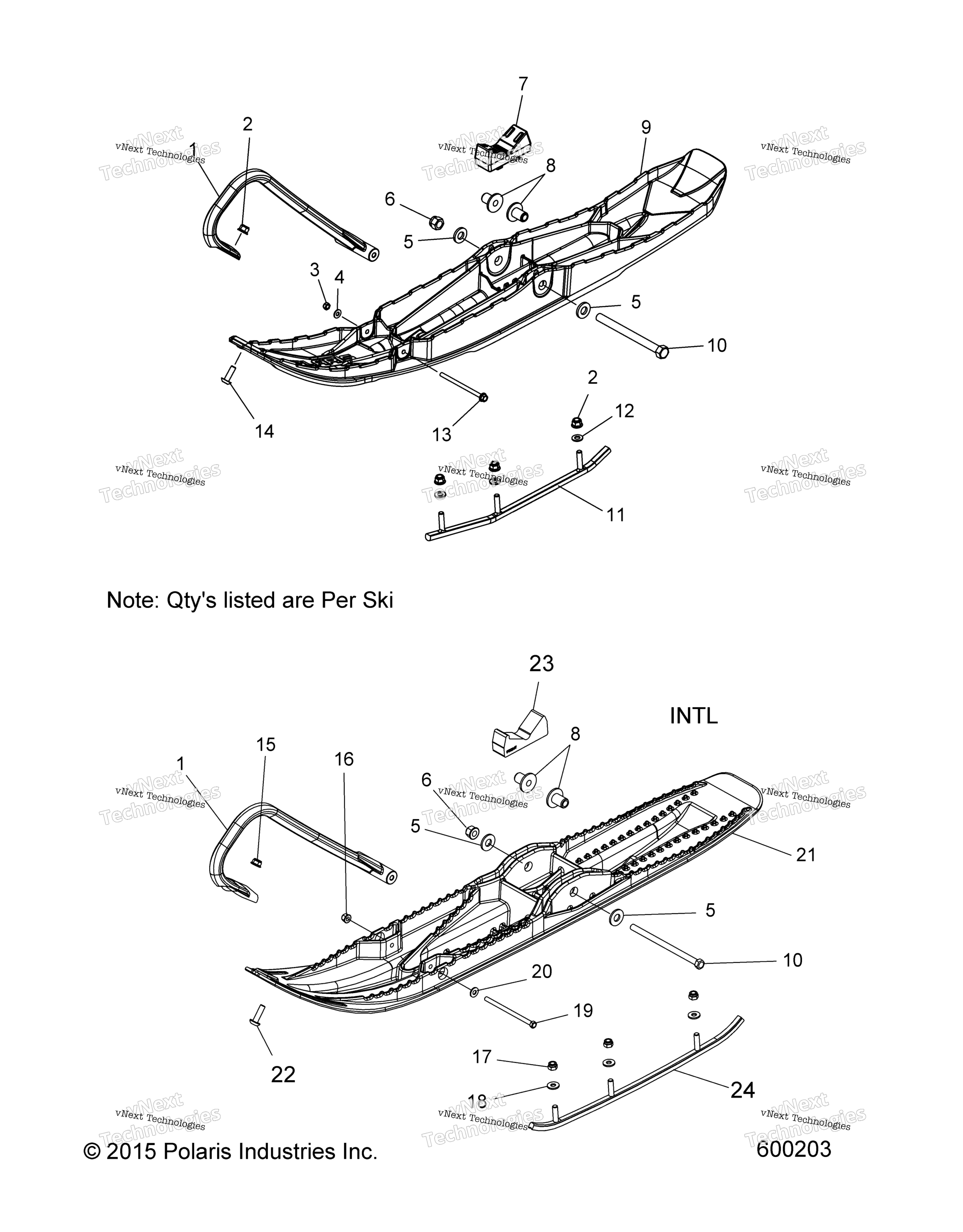 Steering, Ski Asm. All опции