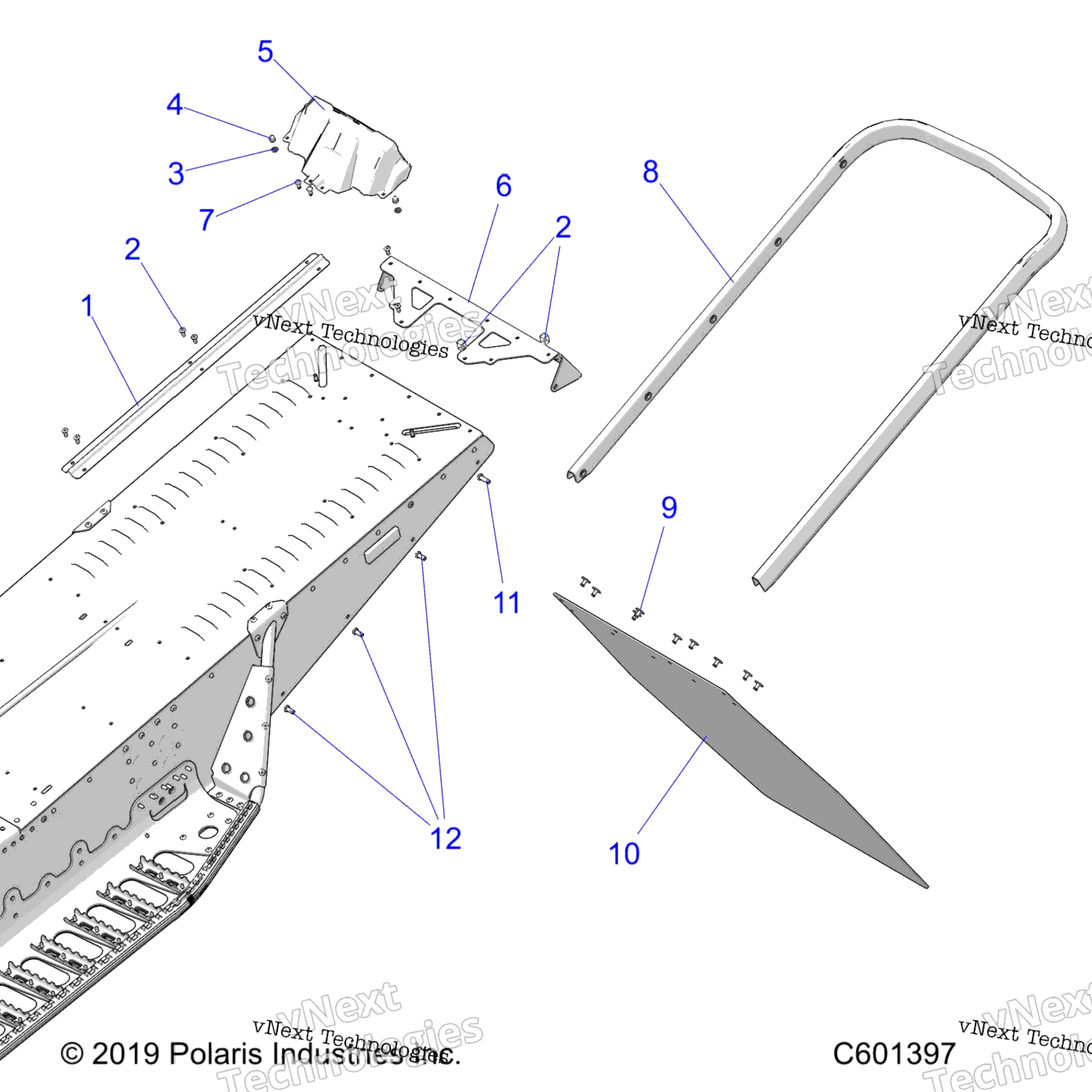 Chassis, задний Asm