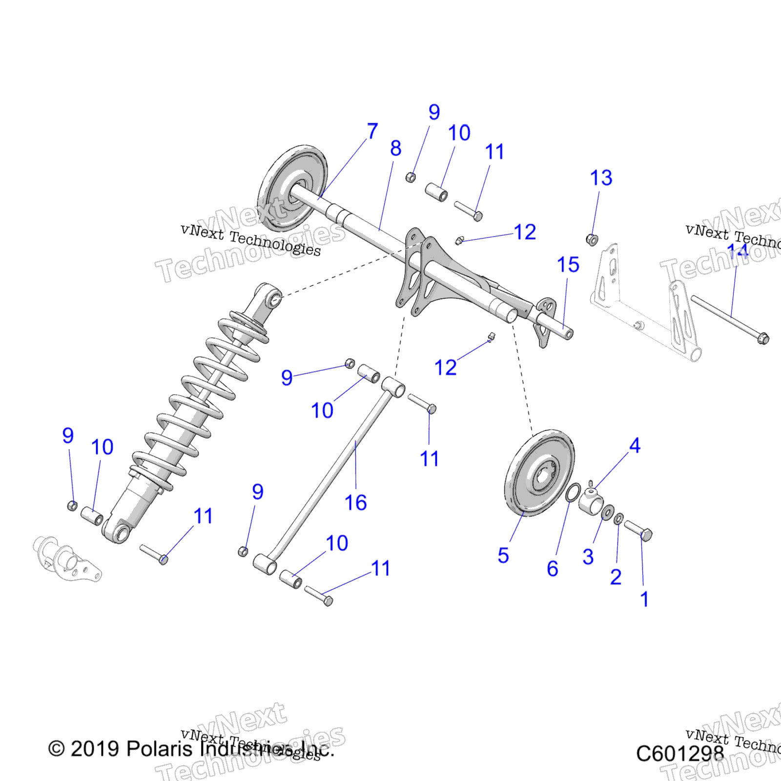 Suspension, Torque Arm, задний All Options