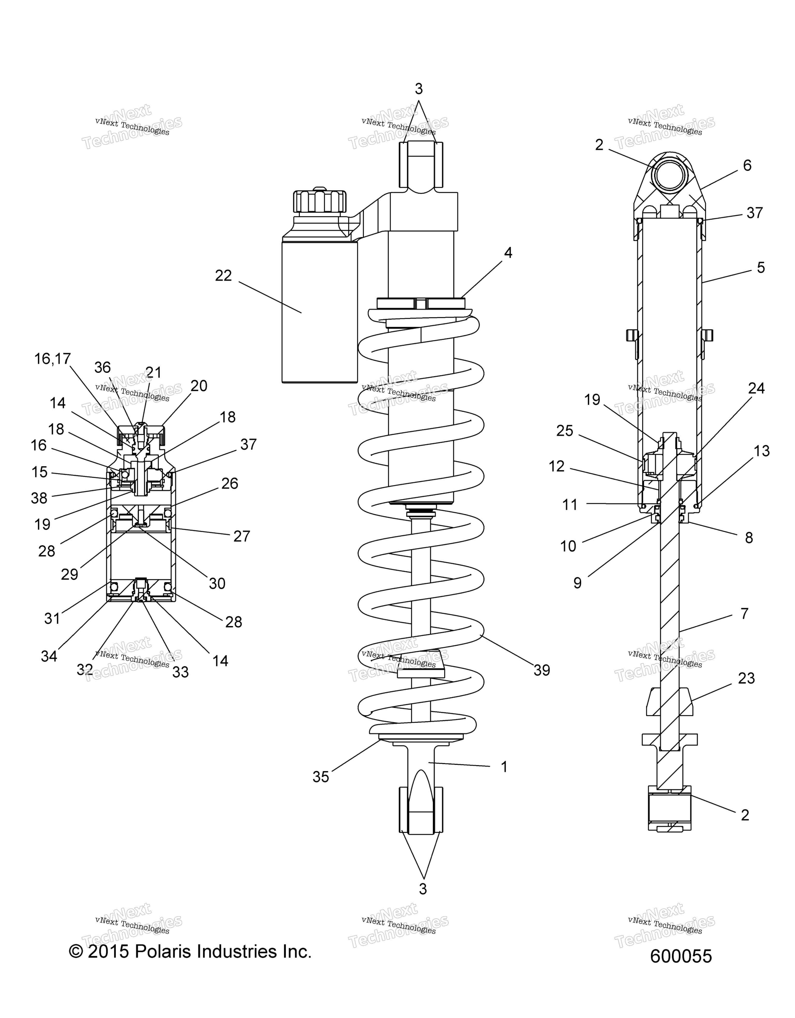 Suspension, Shock, задний Track All Options