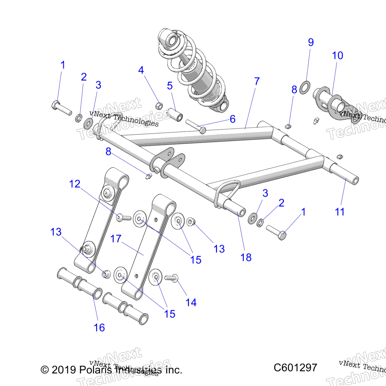 Suspension, Torque Arm, передний All Options