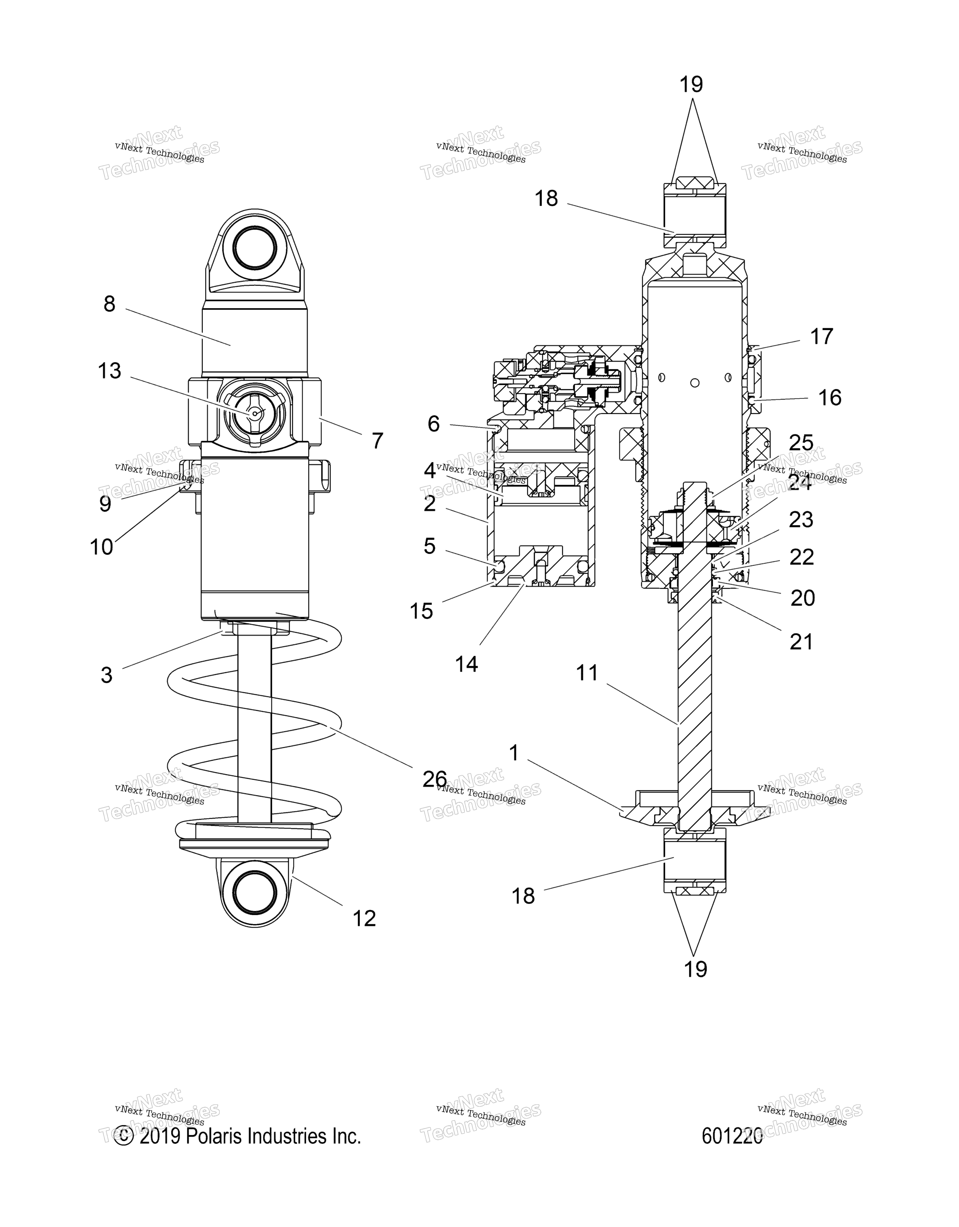 Suspension, Shock, передний Track