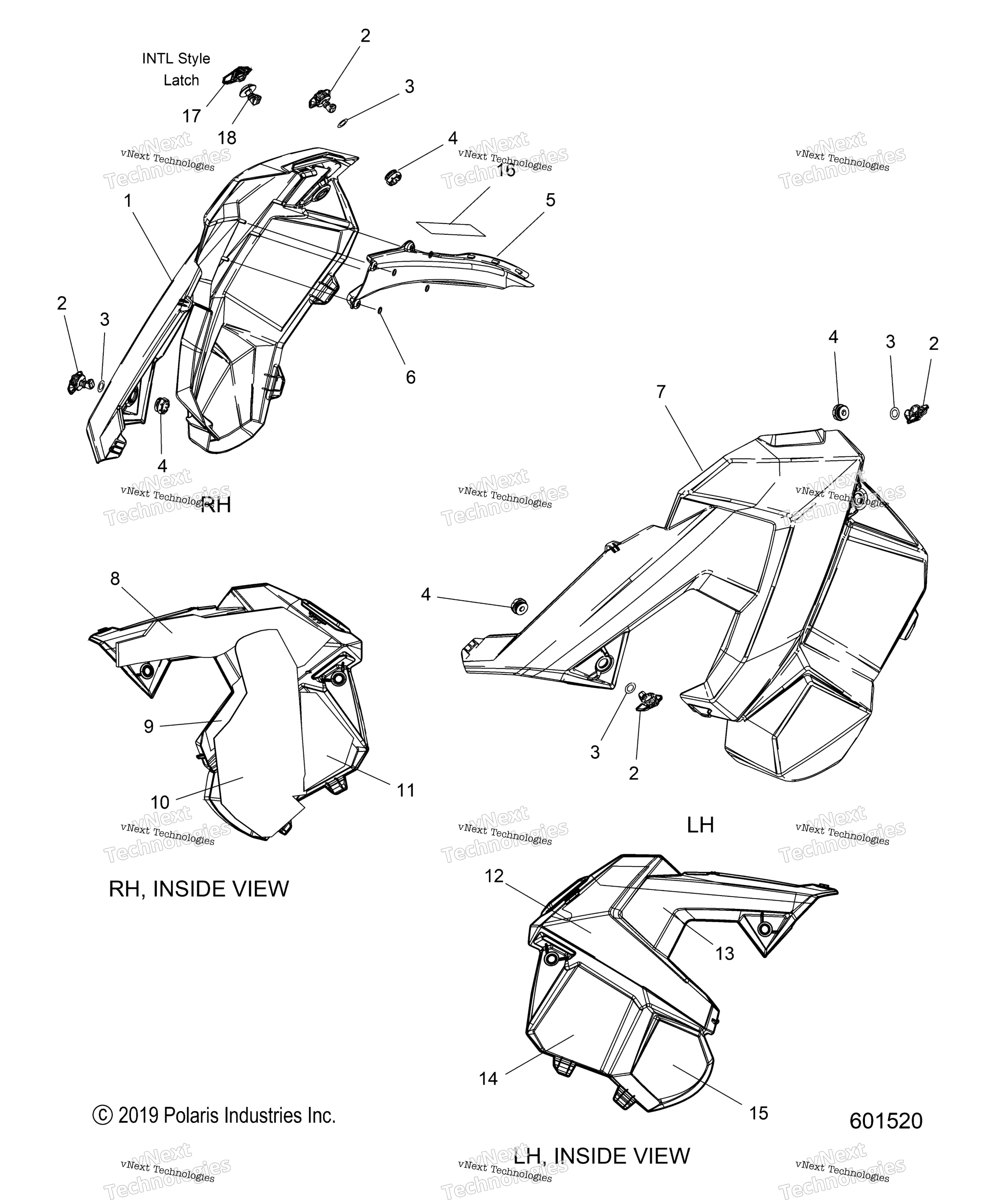 Body, Side Panels All опции