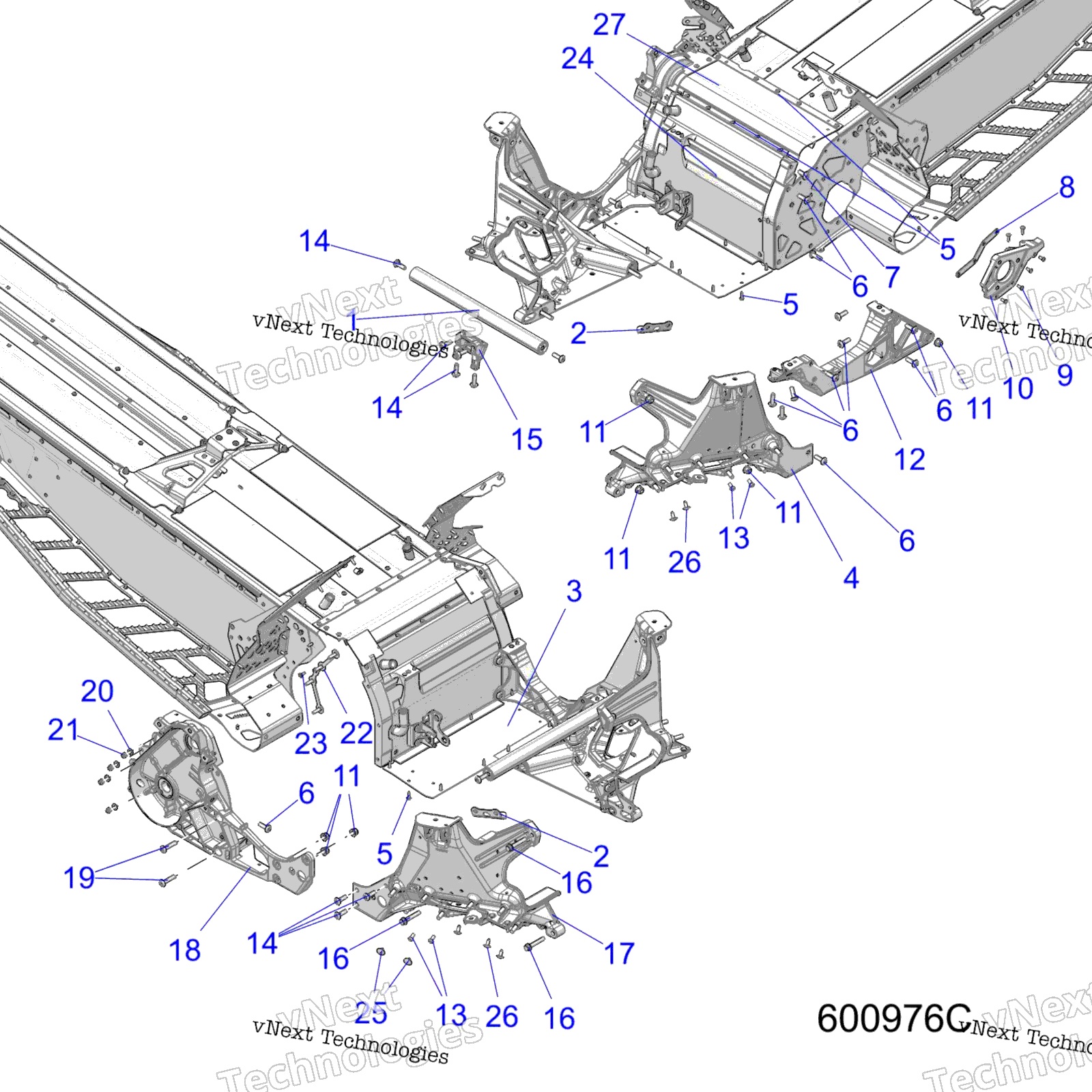 Chassis, Bulkhead Asm. All опции
