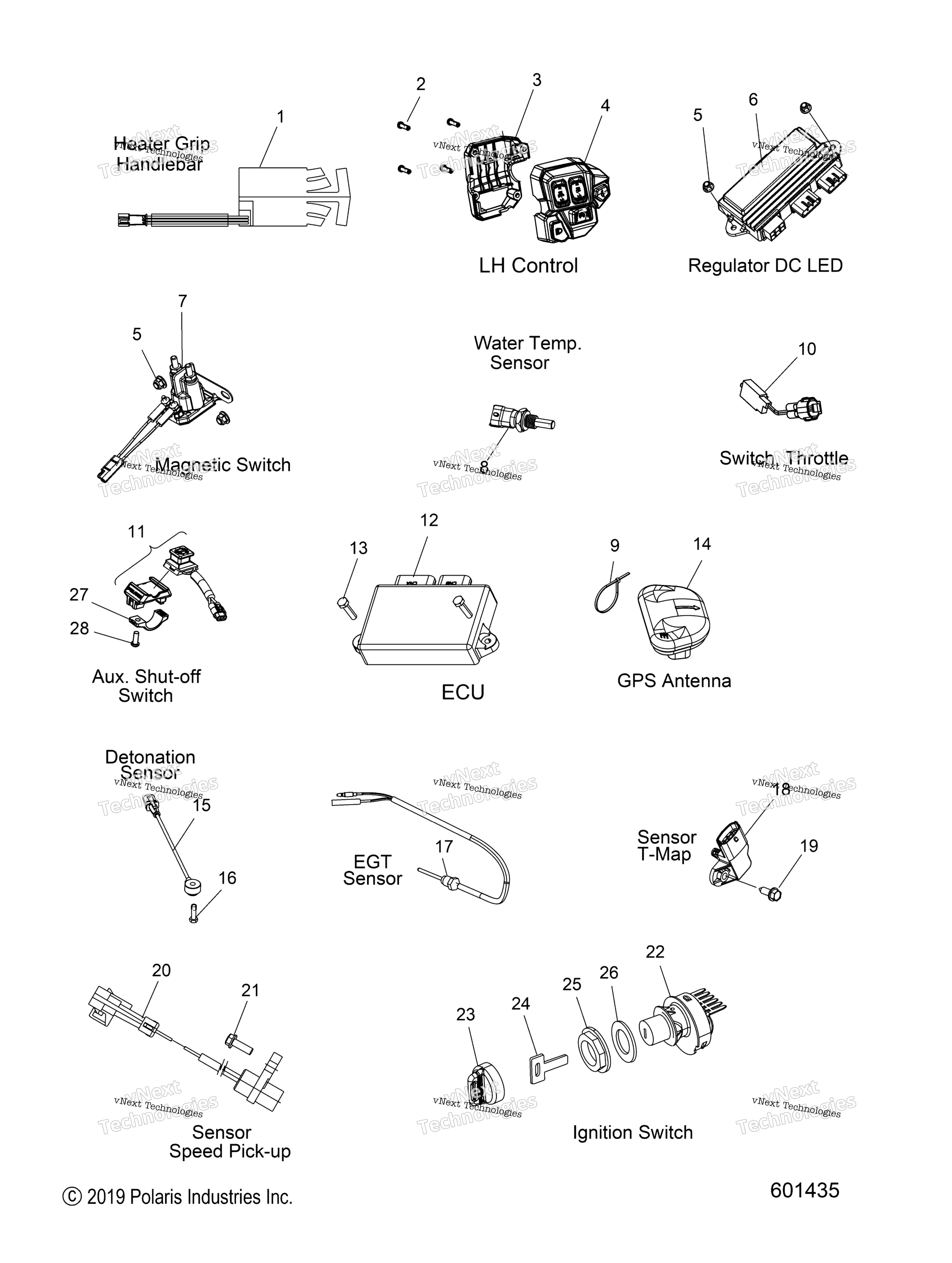 электрооборудование Switches, Sensors & Components
