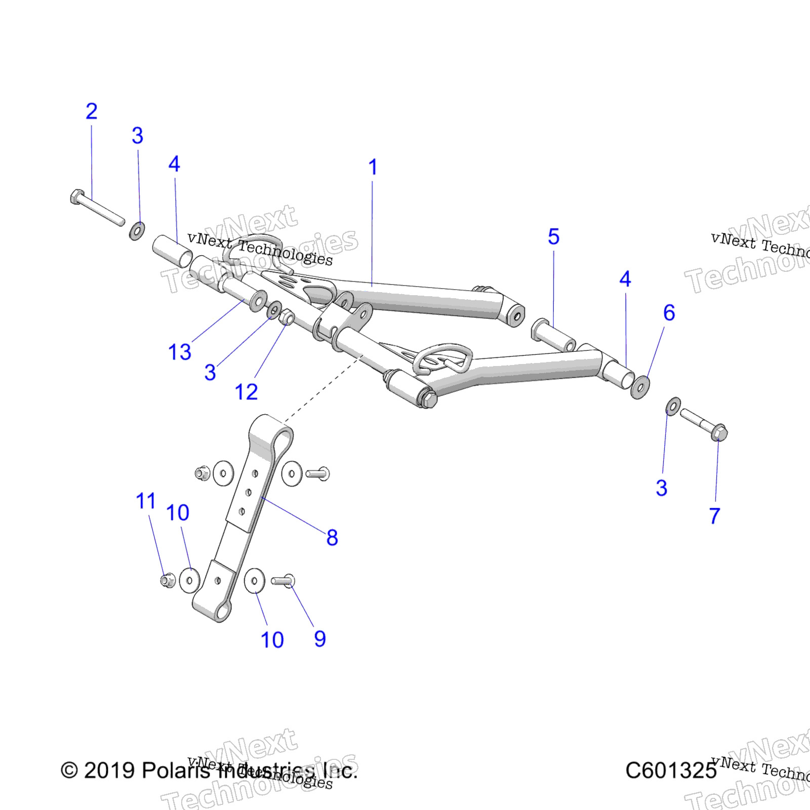 Suspension, Torque Arm, передний All Options