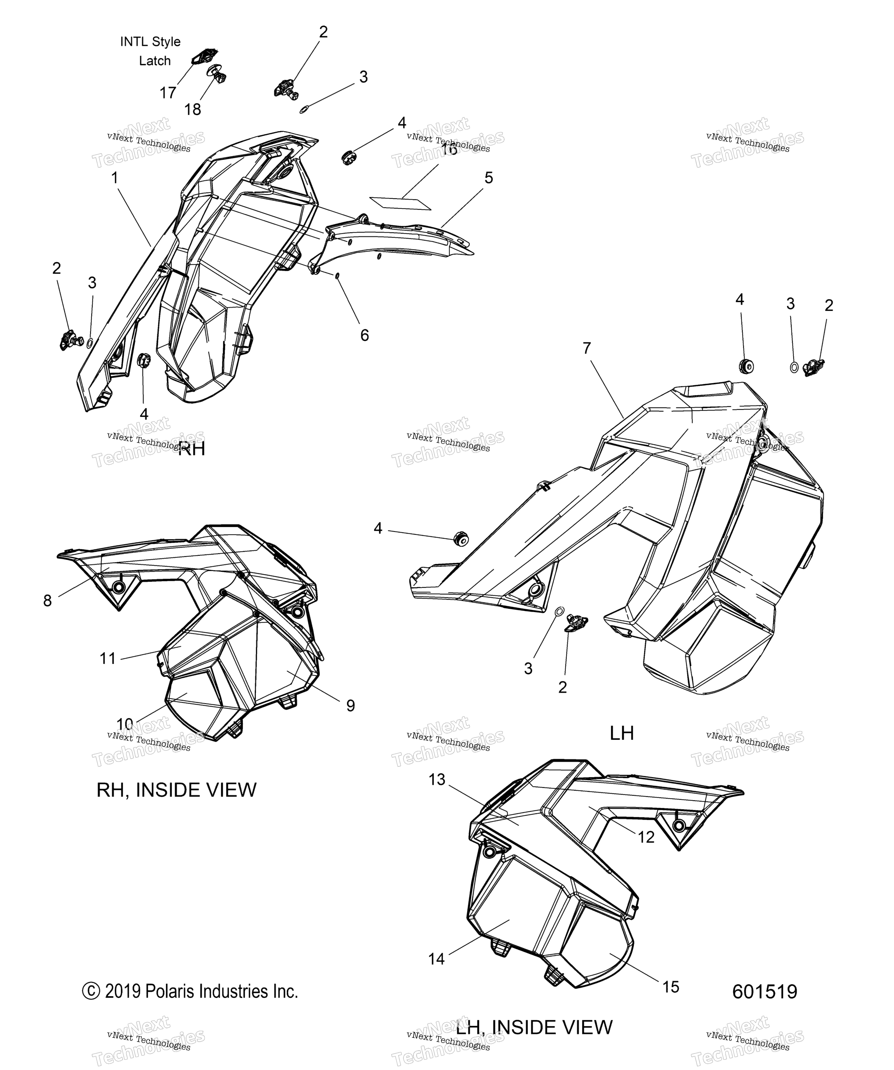 Body, Side Panels All опции