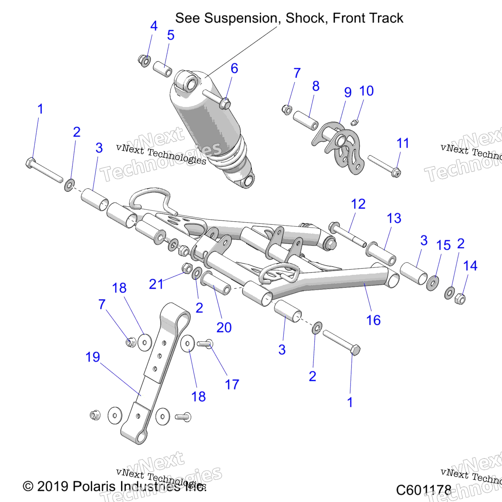 Suspension, Torque Arm, передний All Options