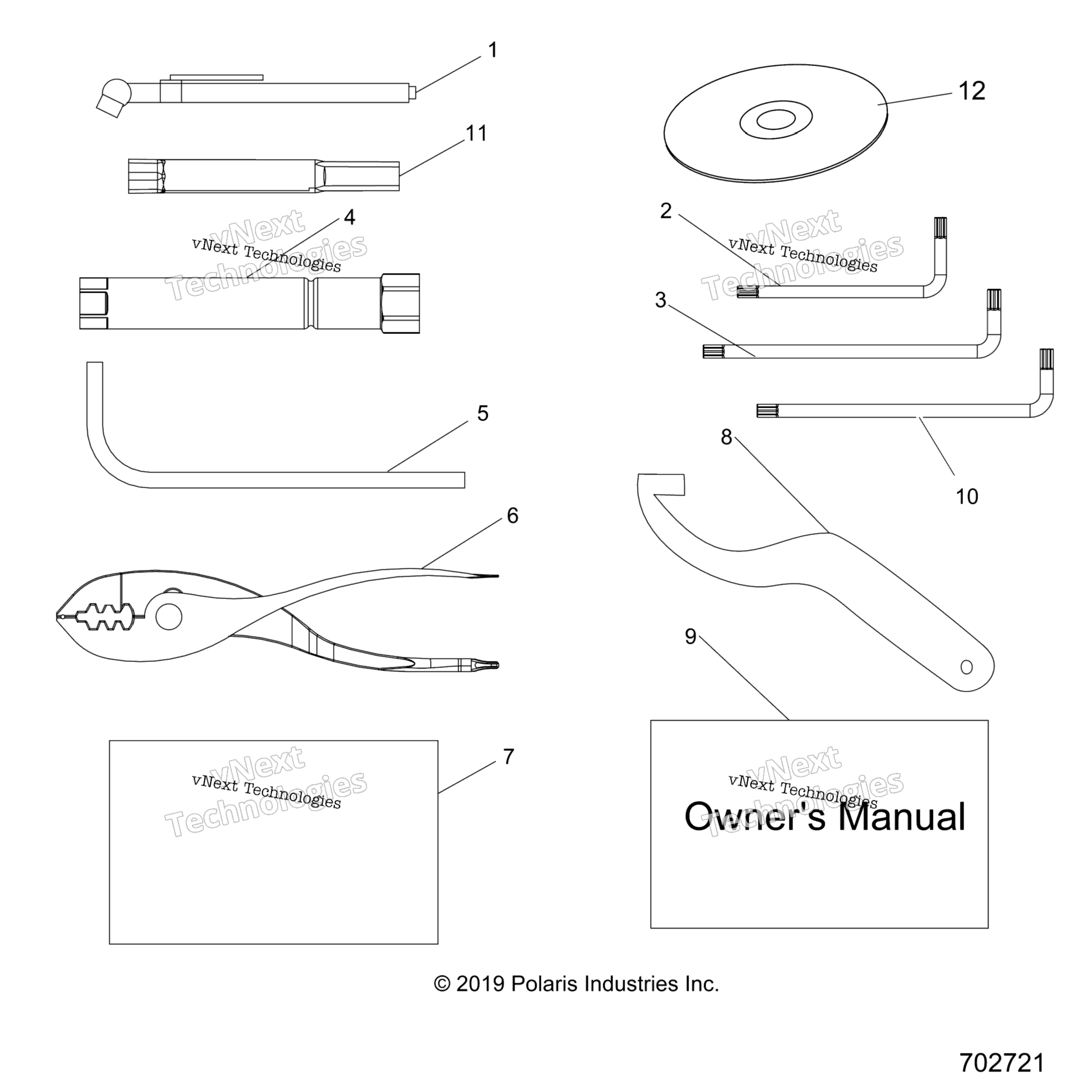 Reference, Owners Manual и инструмент комплект