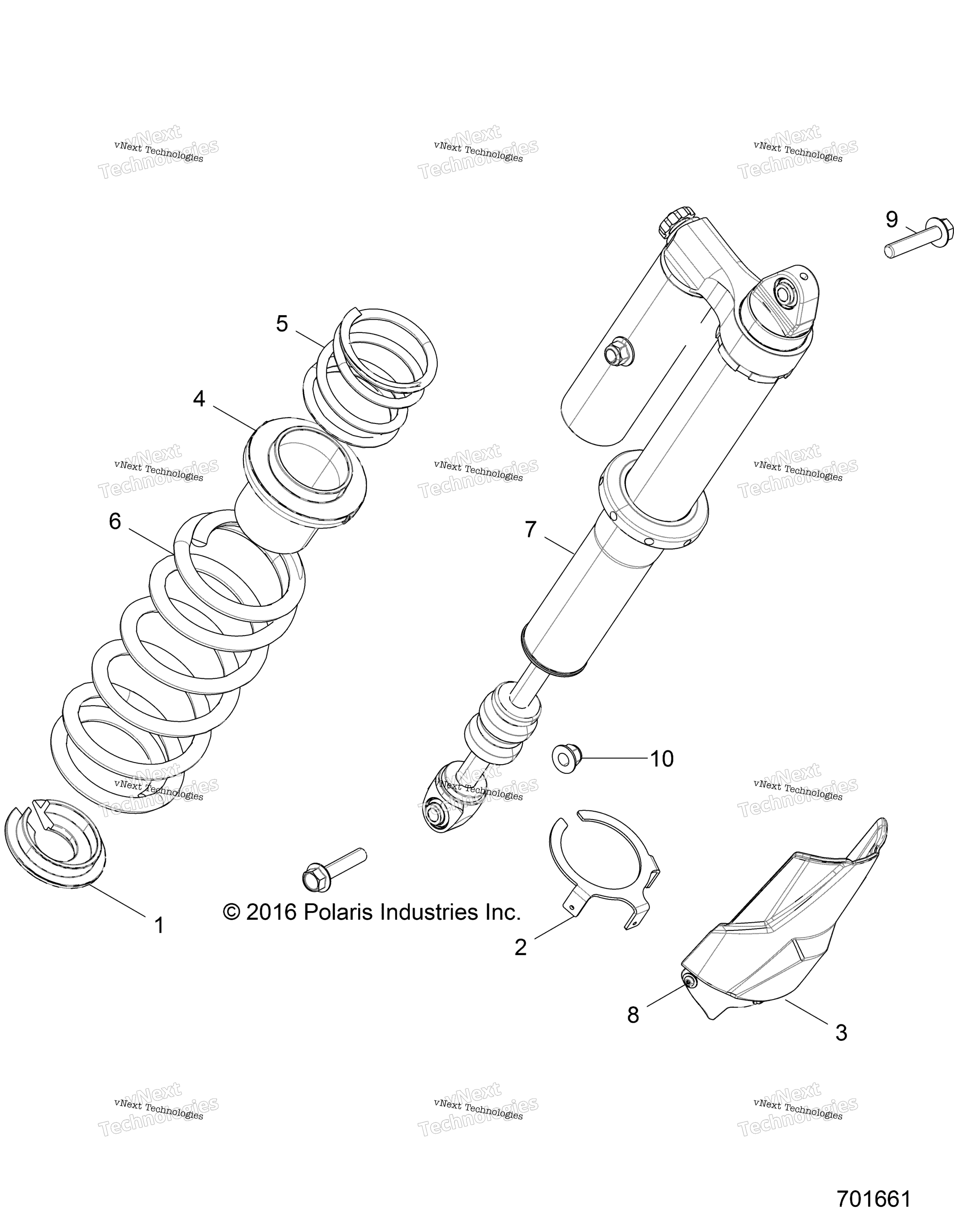 Подвеска, задний амортизатор Mounting