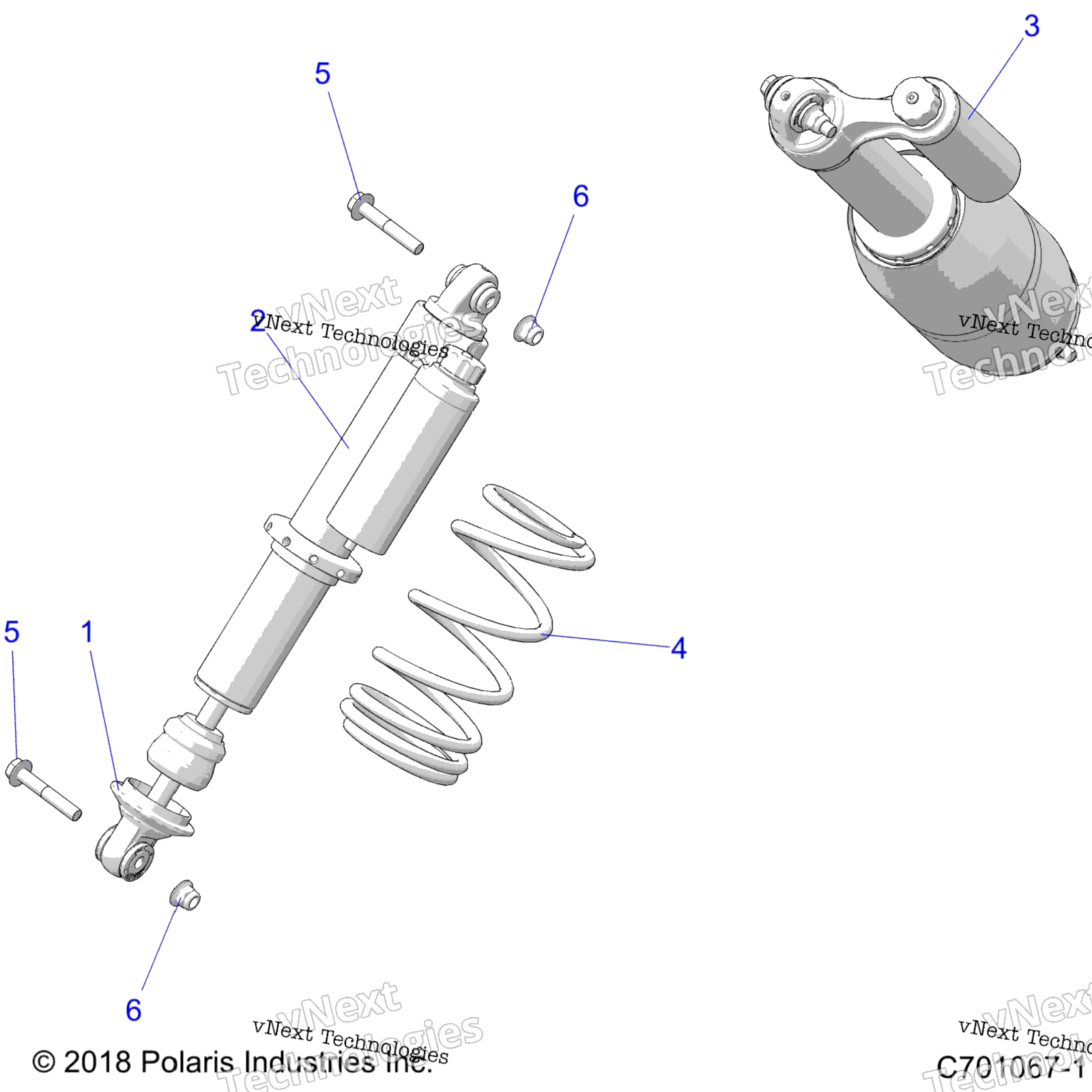 Подвеска, передний амортизатор Mounting