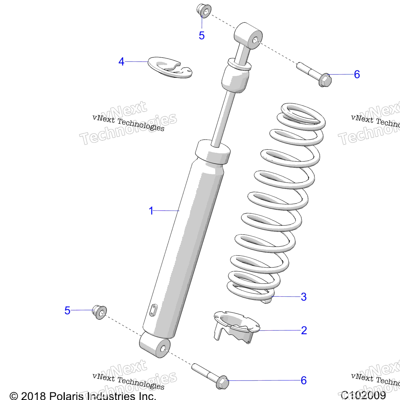 Suspension, Shock, передний