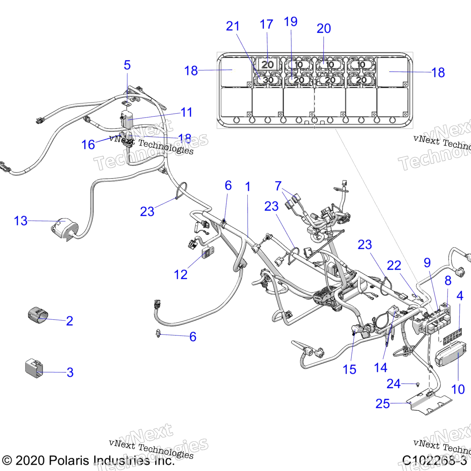 Электрооборудование, жгут проводов