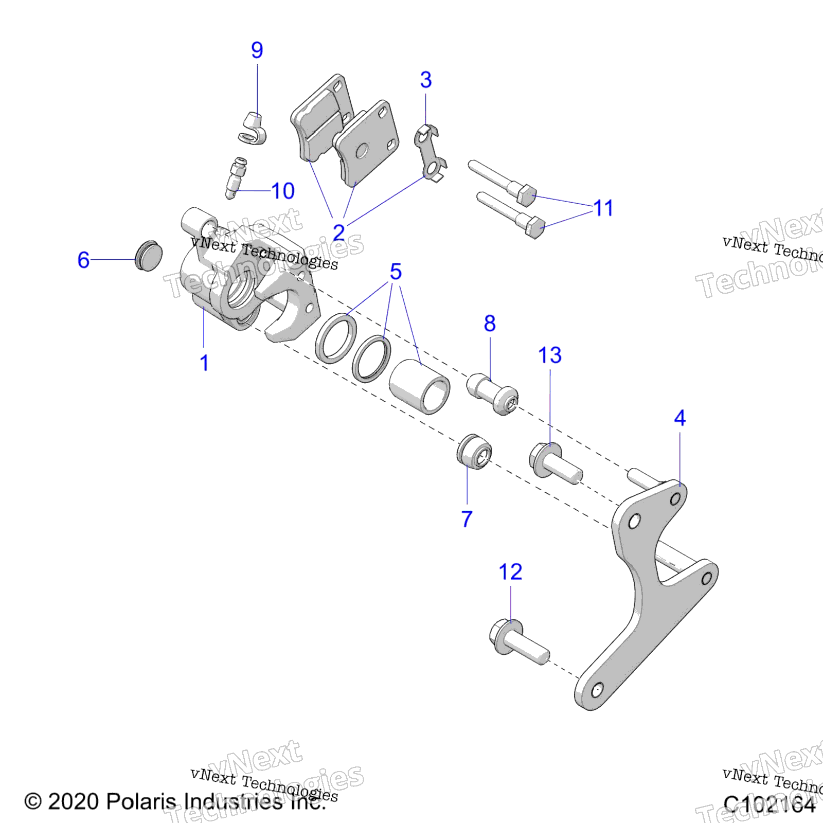 Brakes, Calipers, задний