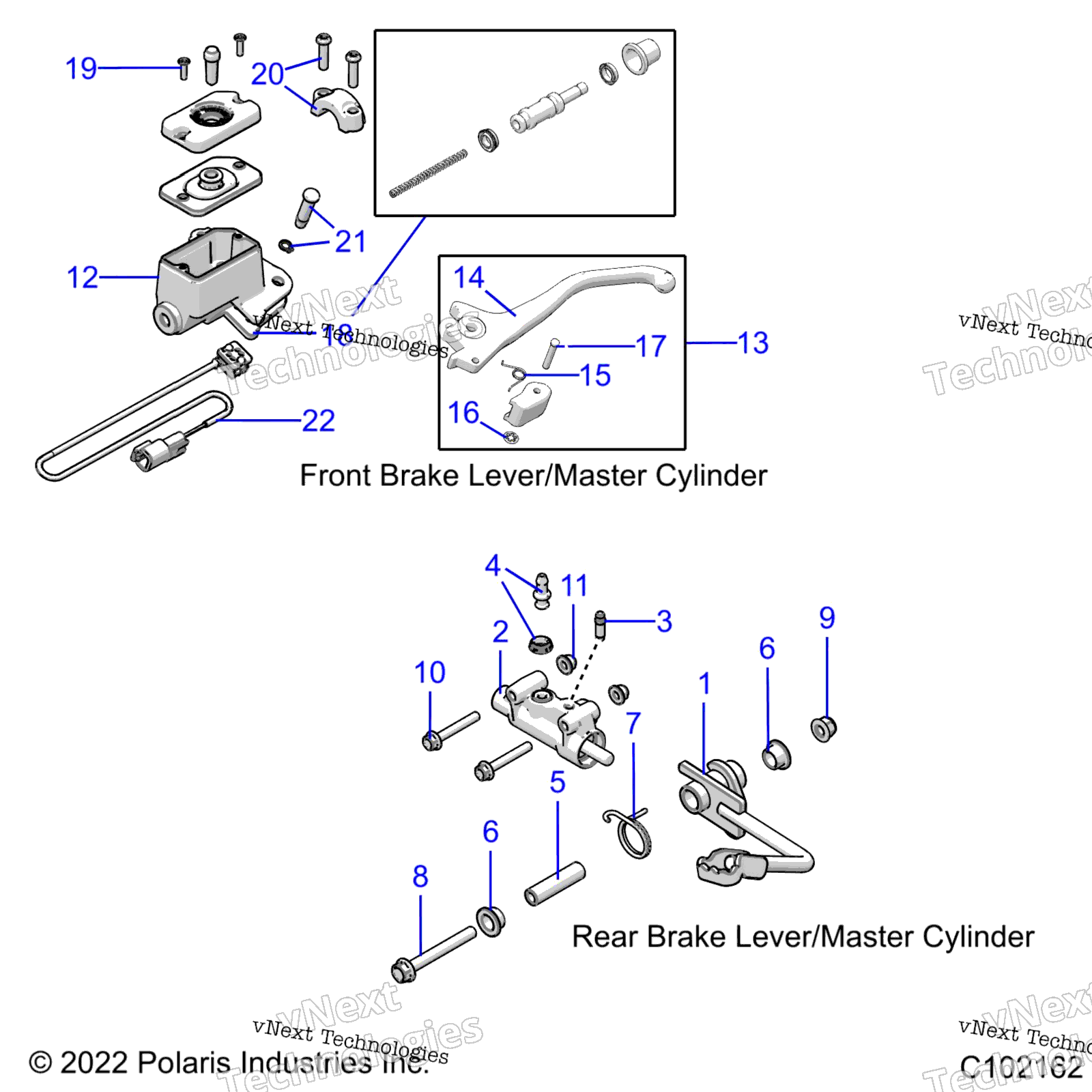 Brakes, тормоз Levers & Master Cylinders
