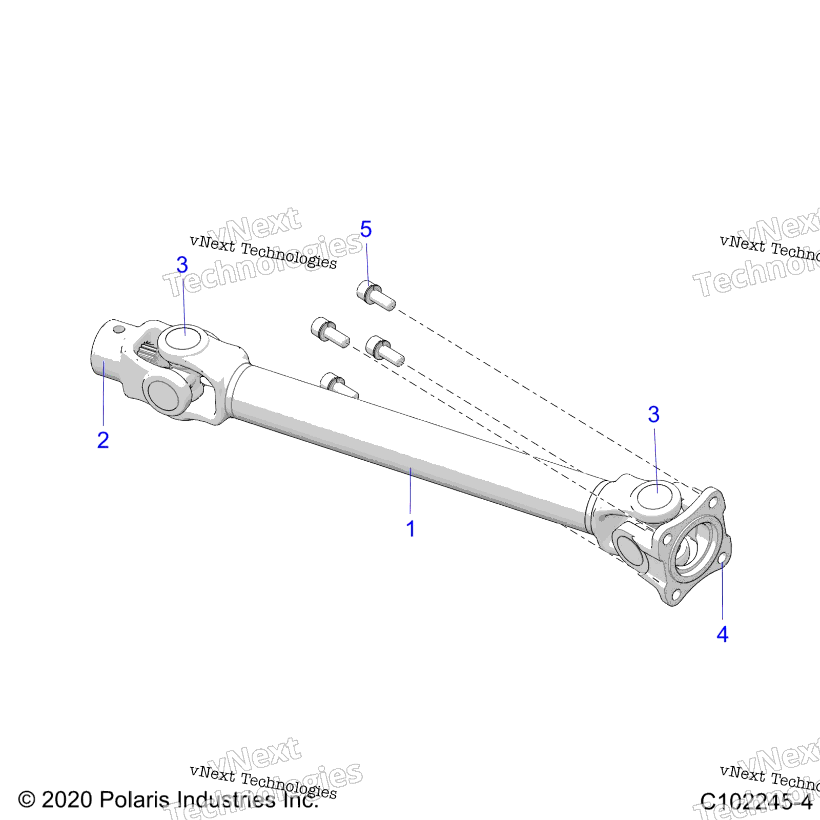 Привод Train, Rear Prop Shaft