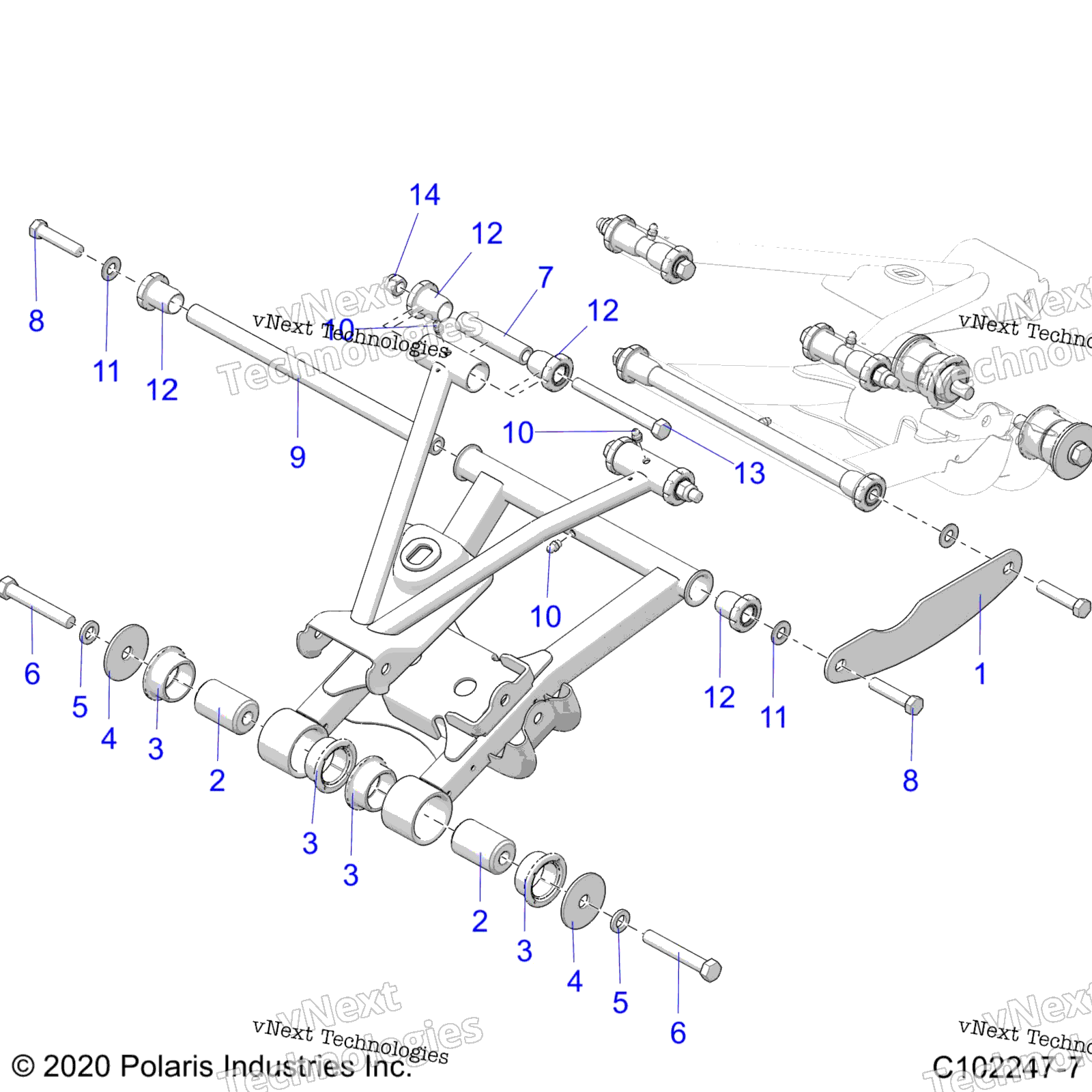 Подвеска, задняя Control Arm Mounting