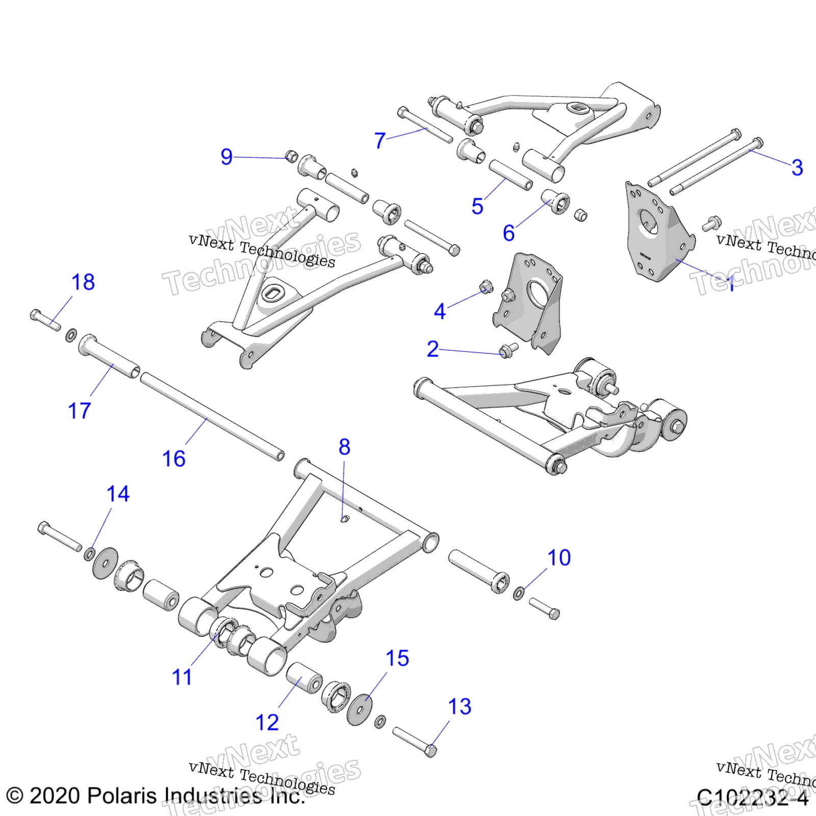 Подвеска, задняя Control Arm, Mounting