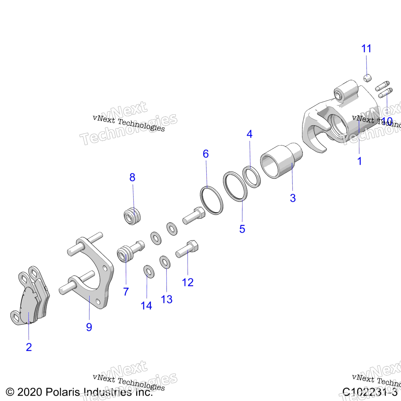 Brakes, тормоз Caliper, задний
