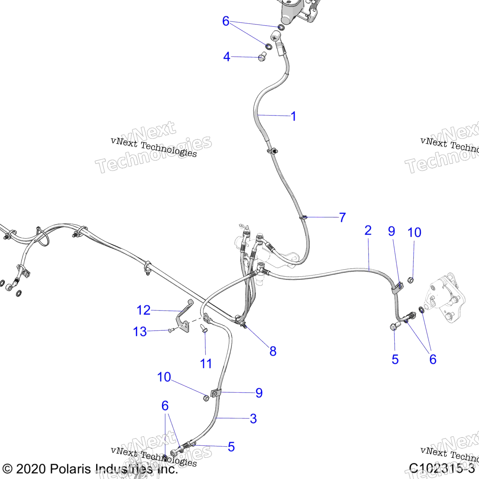 Brakes, тормоз Lines, передний